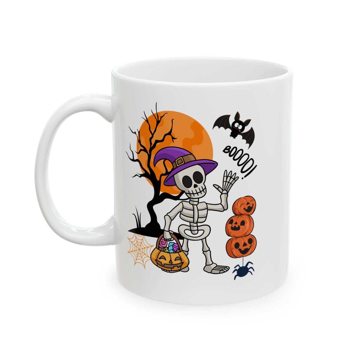 Halloween Skeleton Mugs, Dead Halloween Gift, Spooky Drinkware