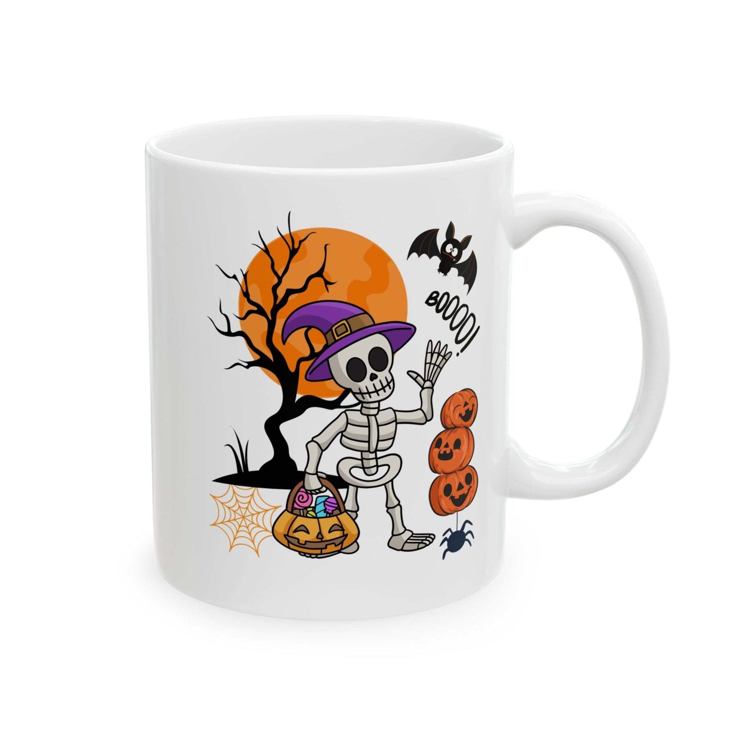 Halloween Skeleton Mugs, Dead Halloween Gift, Spooky Drinkware
