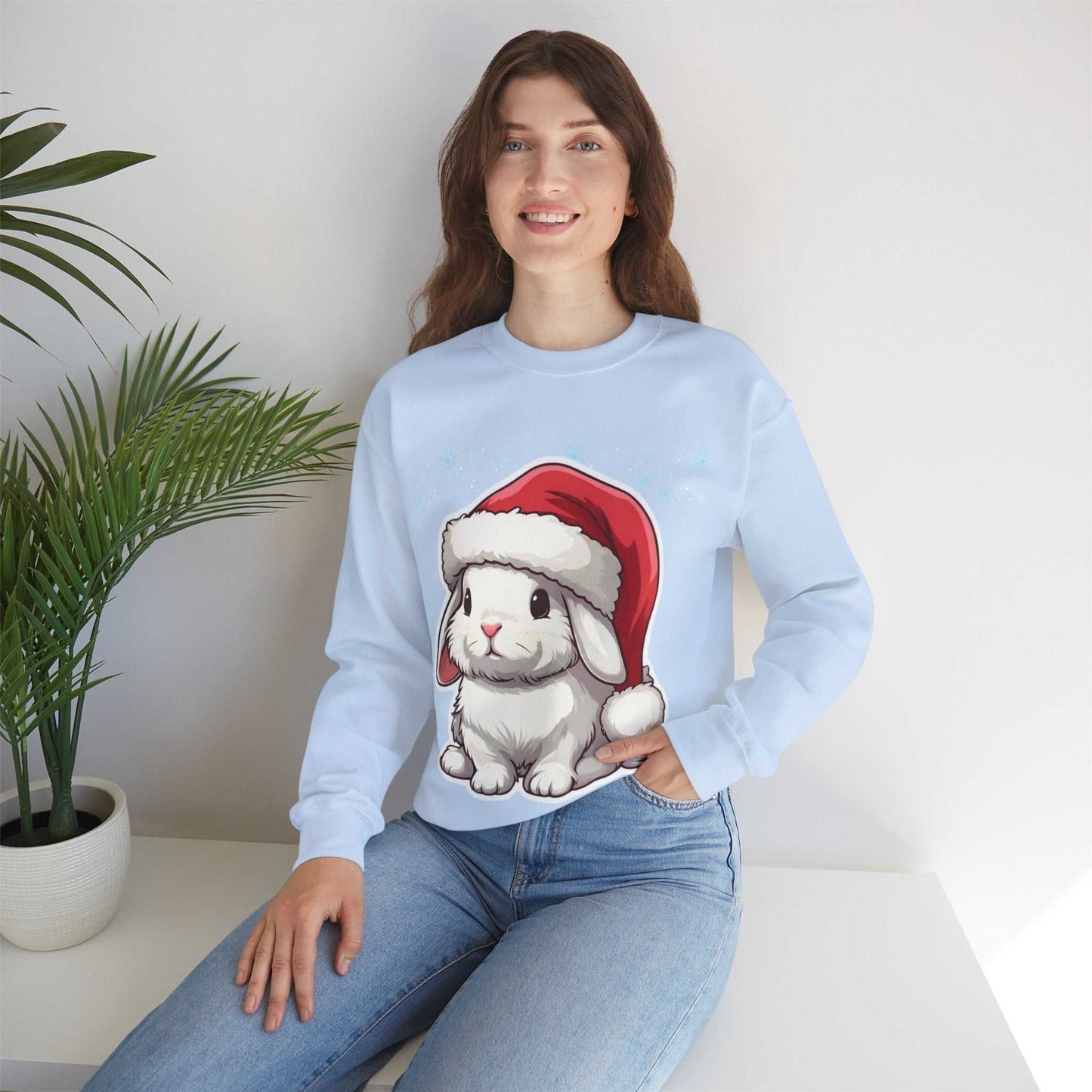 Cute Rabbit Christmas Sweatshirt, Funny Rabbit Gift