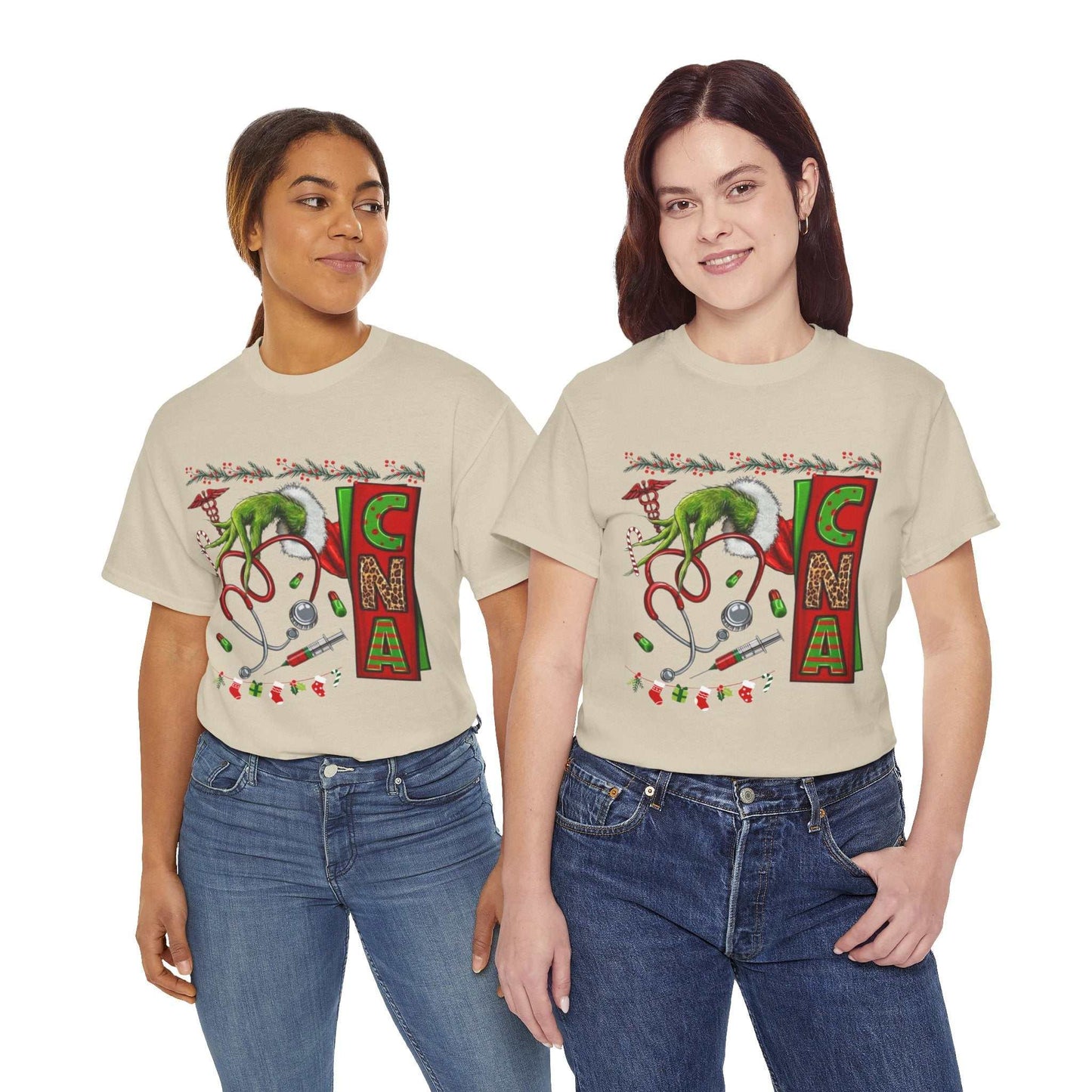 Nurse Stethoscope Christmas T-shirt, Grinch Stethoscope Gift