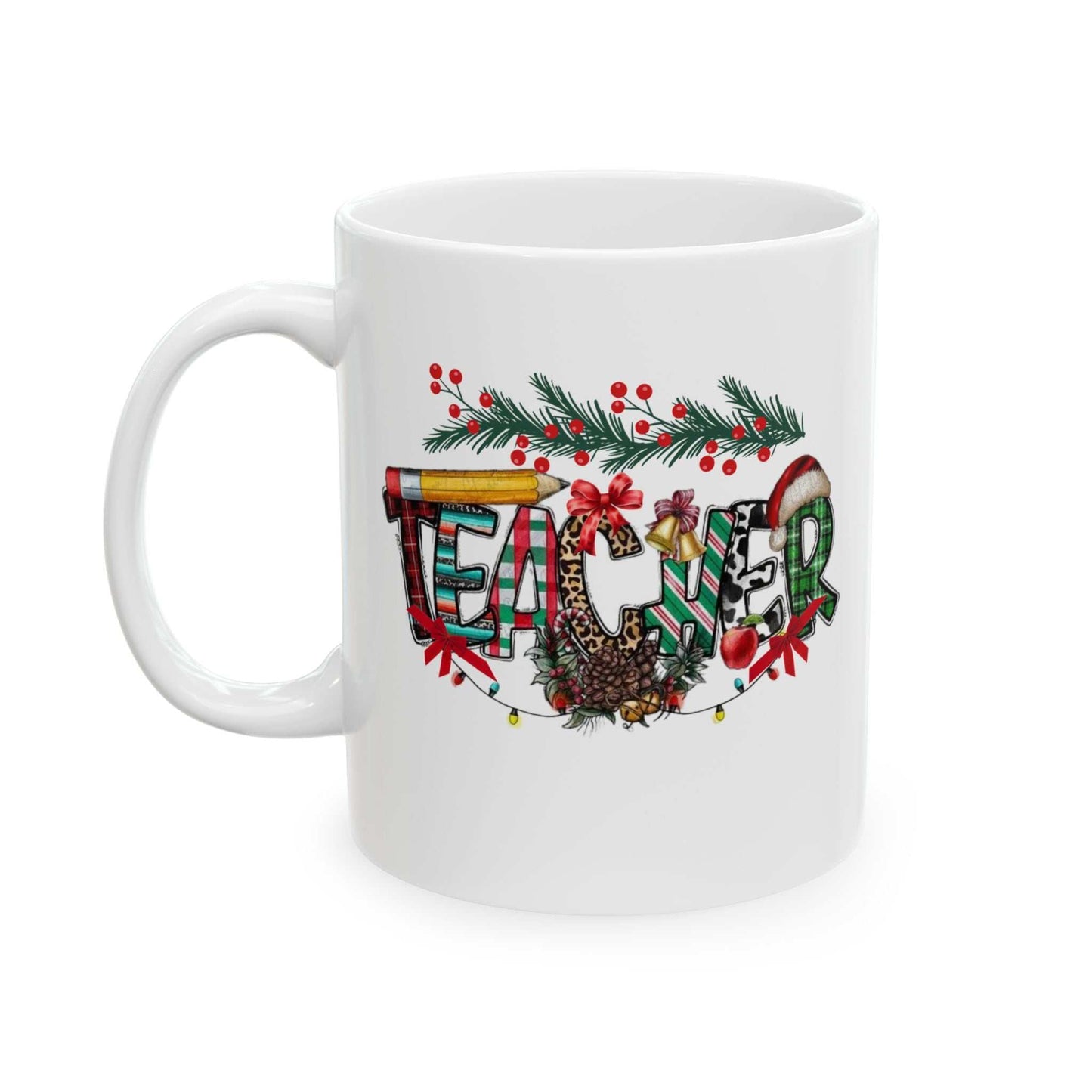 Teacher Christmas Mugs, Christmas Gift For Teacher