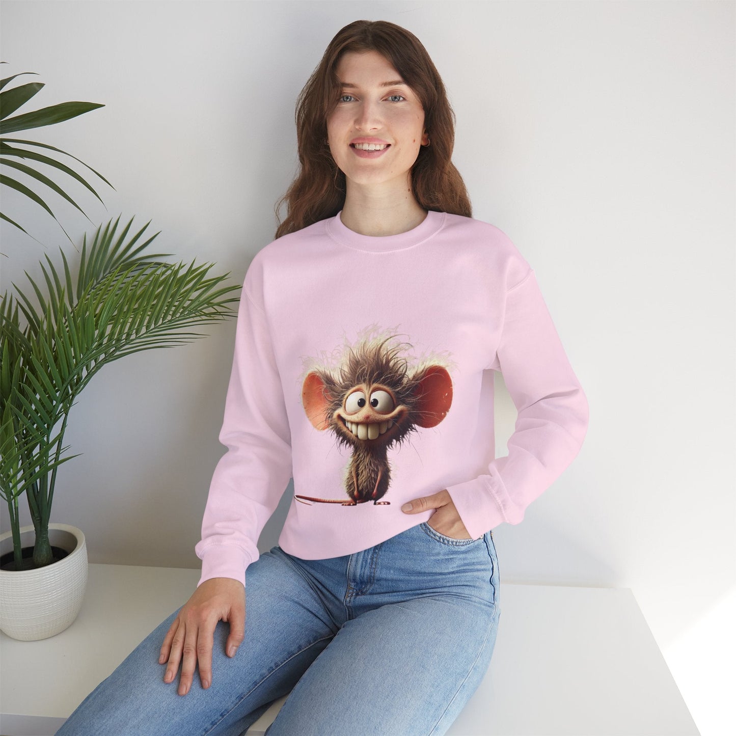 Funny Cartoon Character Unisex Crewneck Sweatshirt