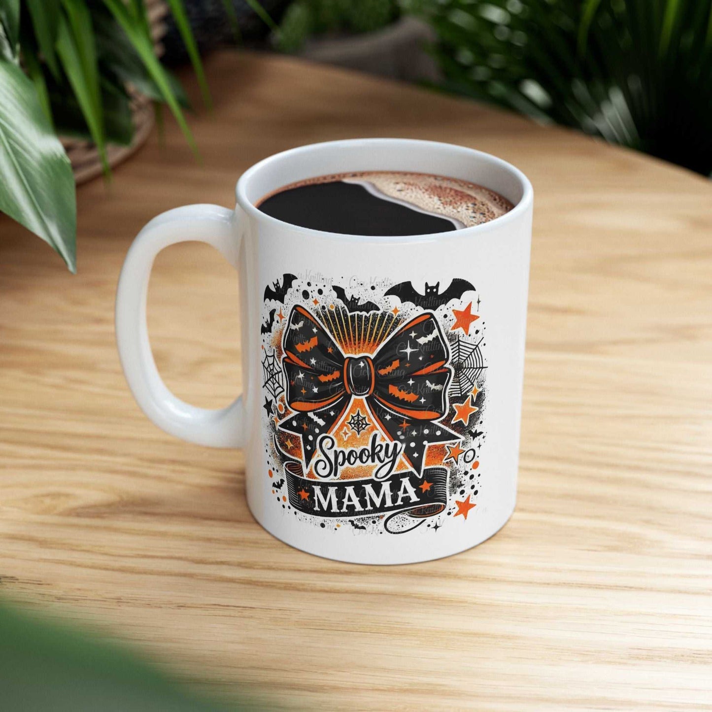 Spooky Mama Mugs, Coquette Halloween Gift, Retro Halloween Mug