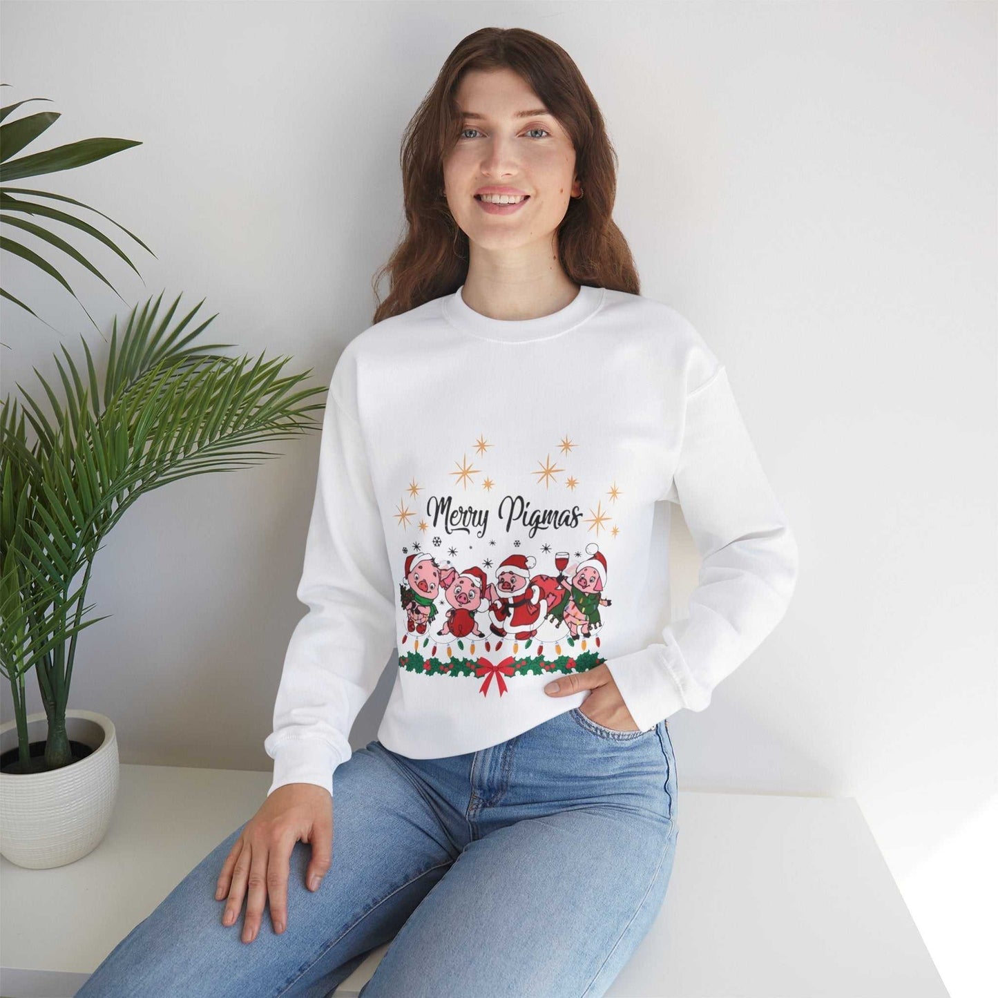 Merry Pigmas Sweatshirt, Funny Farmer Christmas Gift