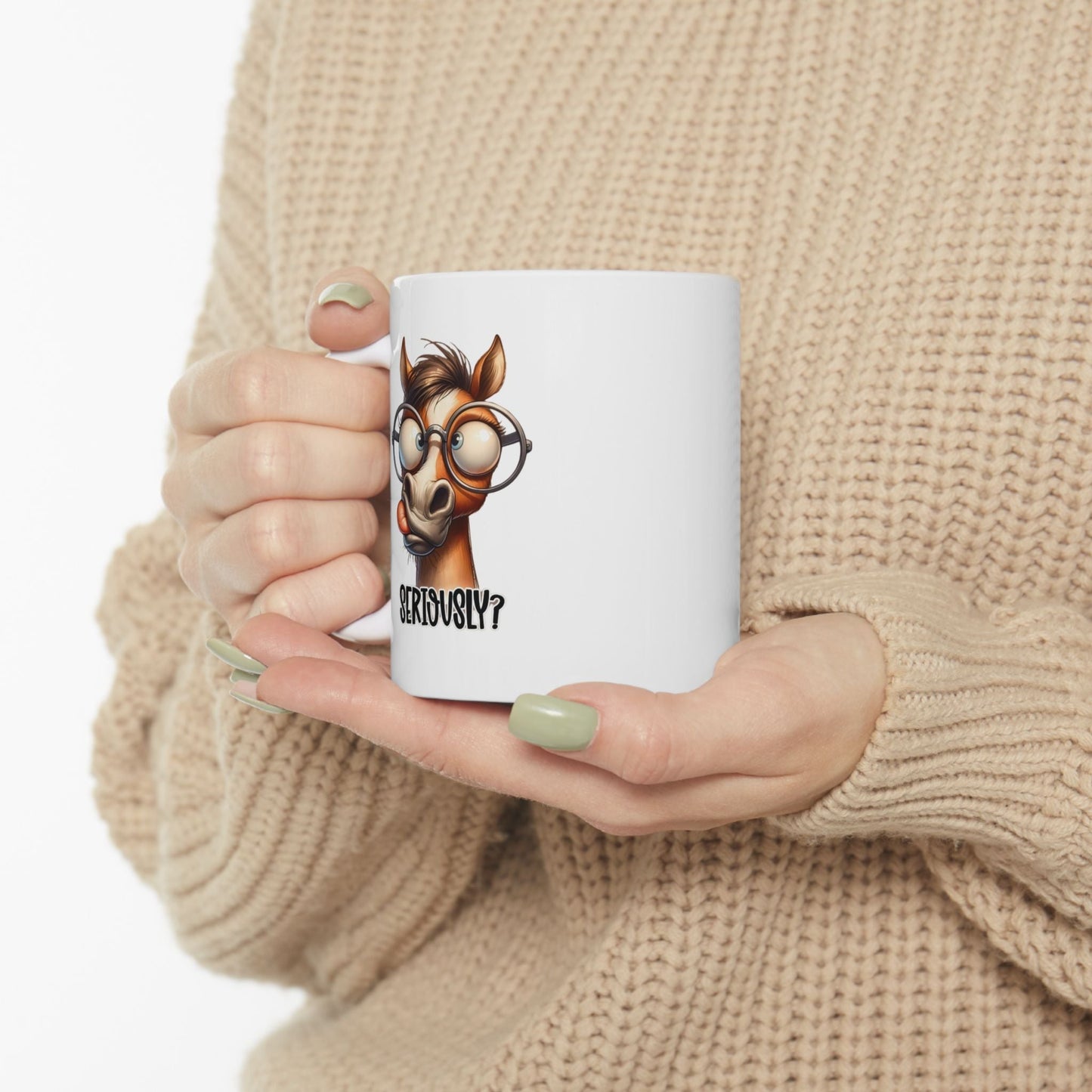 Funny Ceramic Mug - Perfect for Coffee Lovers and Gift Giving