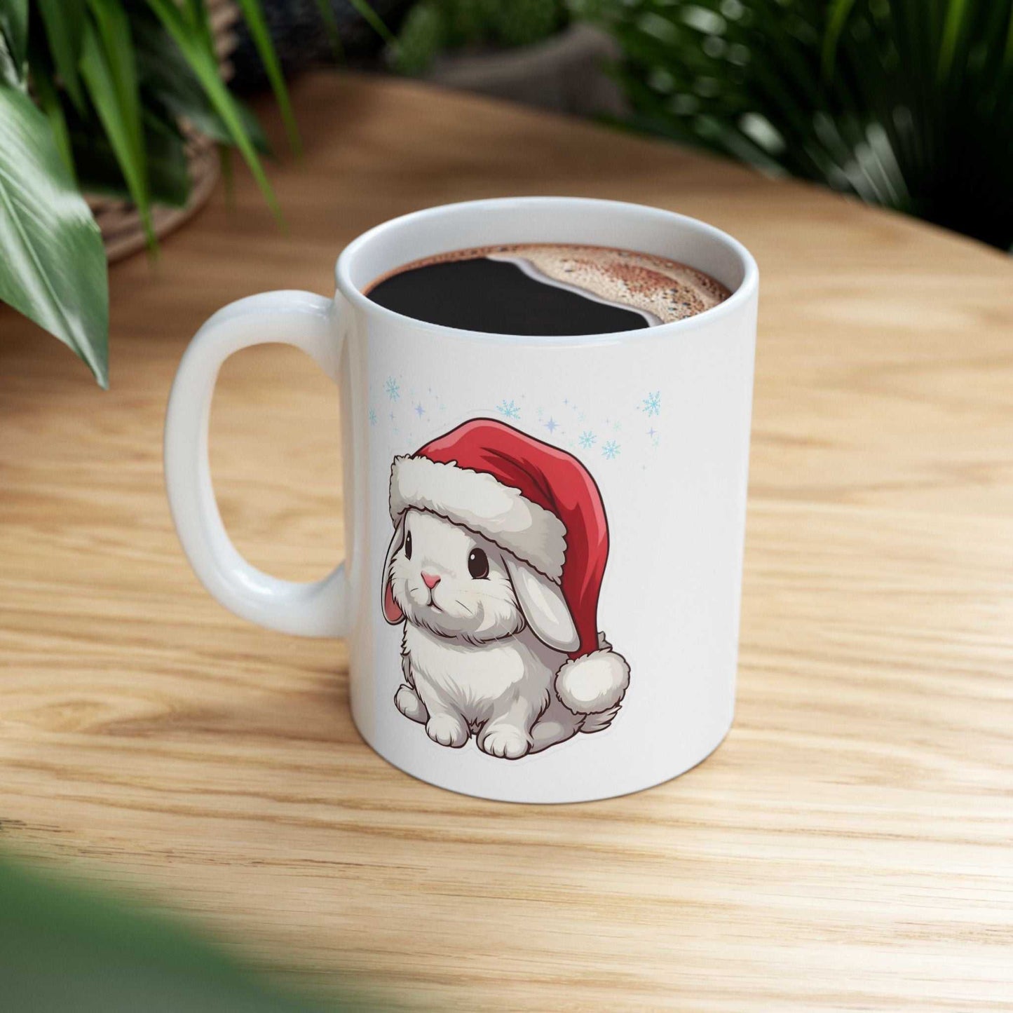 Cute Rabbit Christmas Mugs, Funny Rabbit Gift