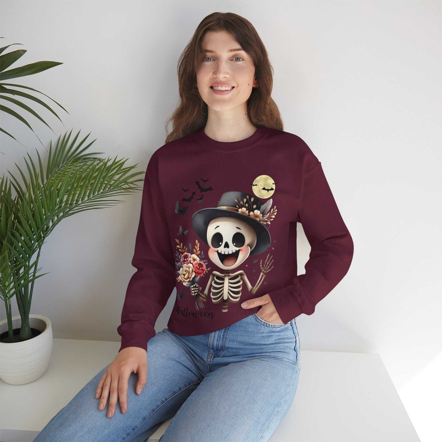 Funny Skeleton Kids Halloween Sweatshirt – Spooky & Cute Costume Alternative!