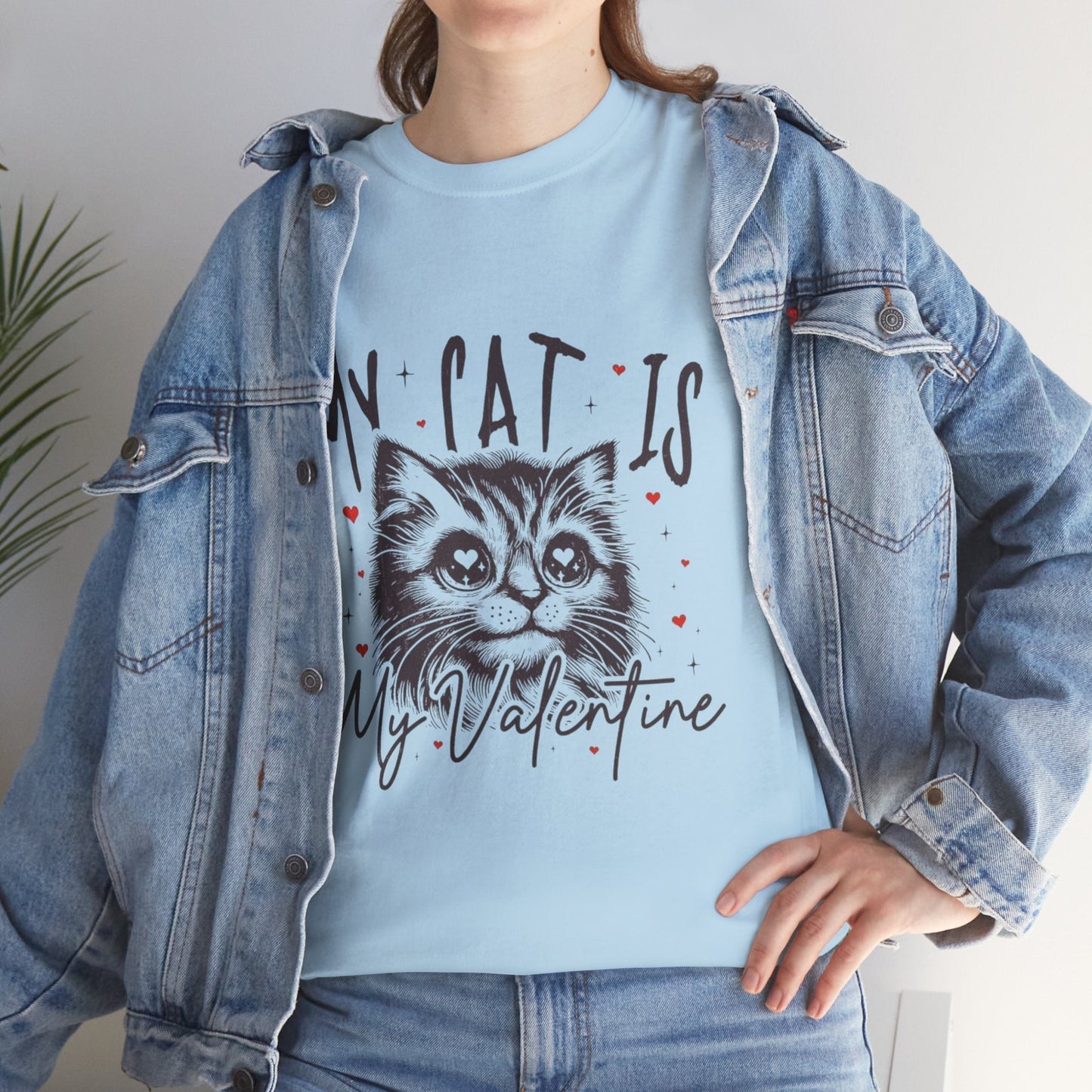 My Cat Is My Valentine T-Shirt, Gift for Cat Mom