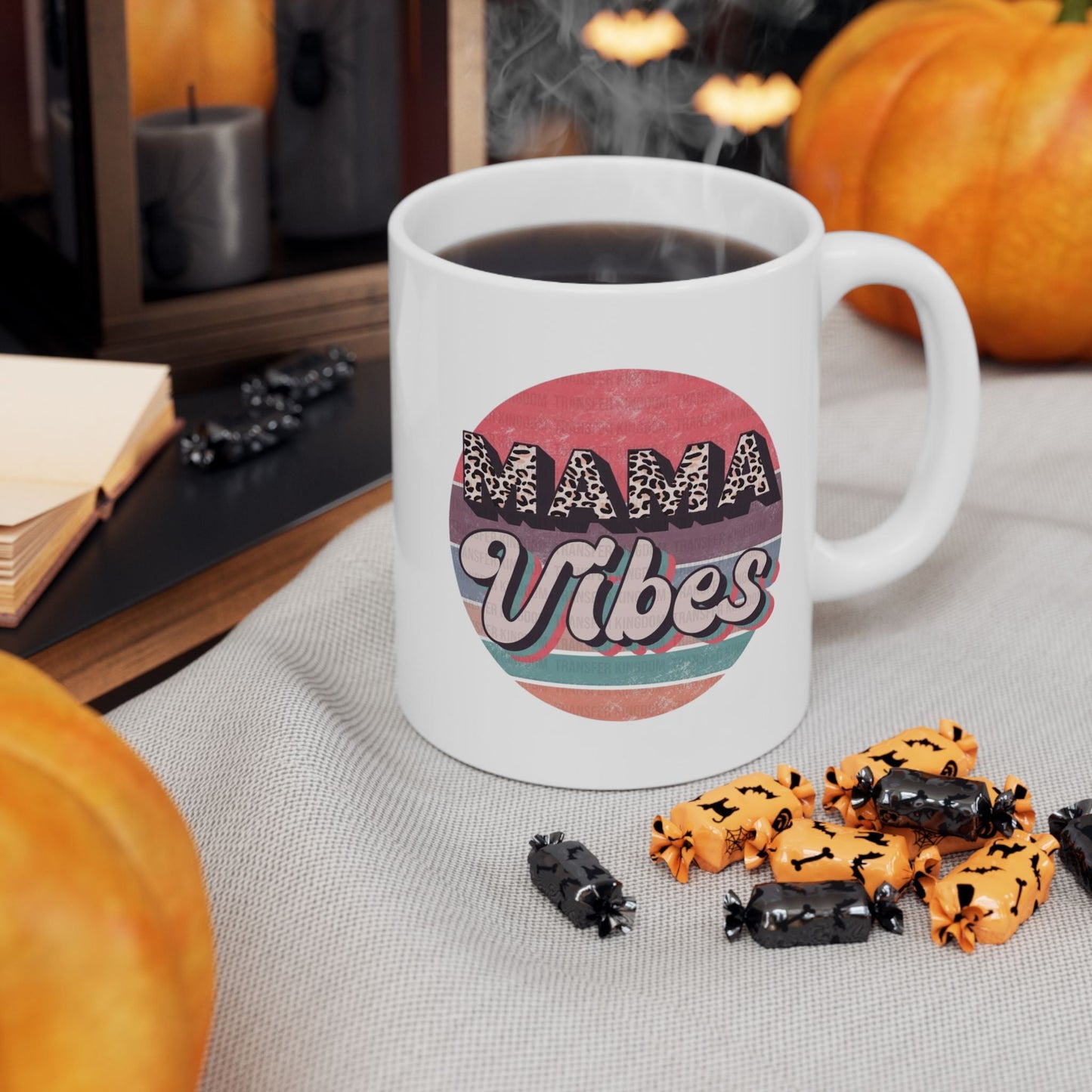 Boho Chic Ceramic Mug - Stylish Coffee Cup for Home & Office, Gift for Her