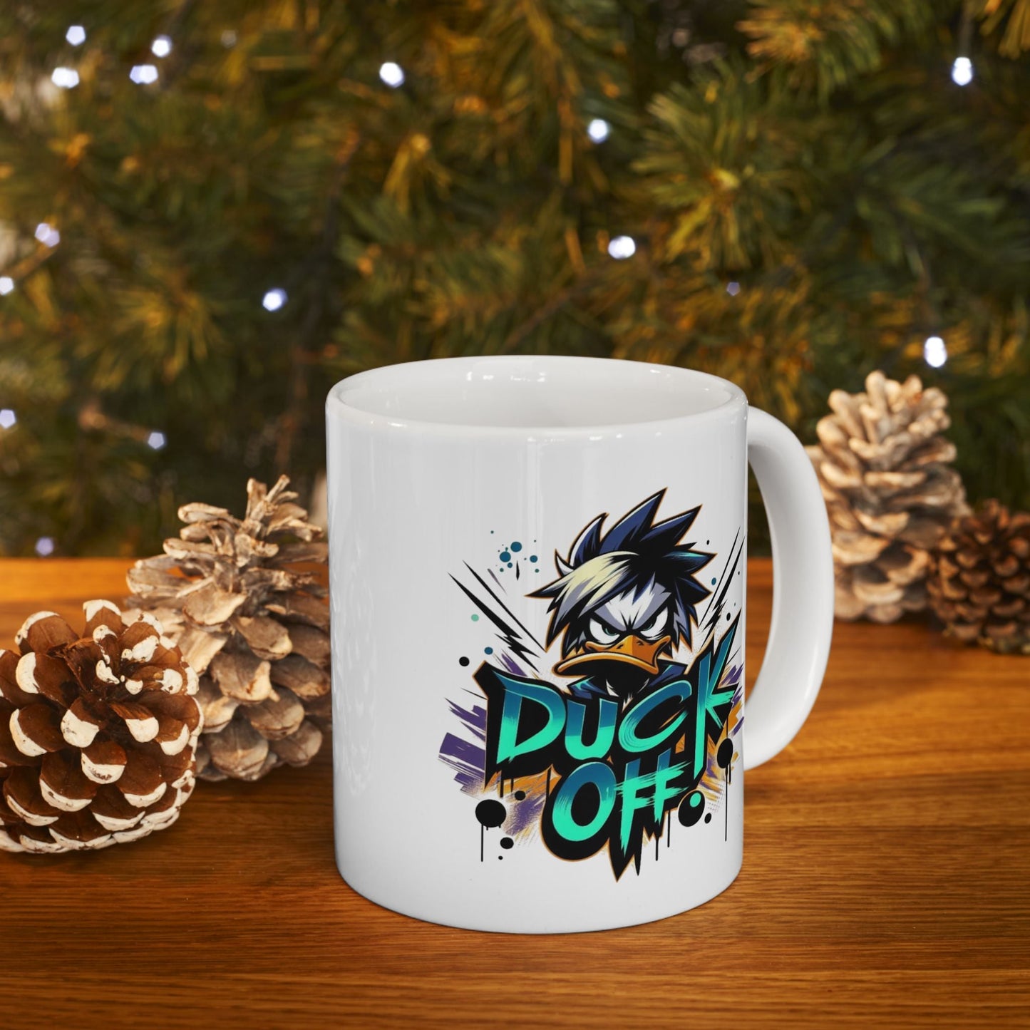 Colorful Duck Mug - Fun Ceramic Coffee Cup for Parties and Gifts