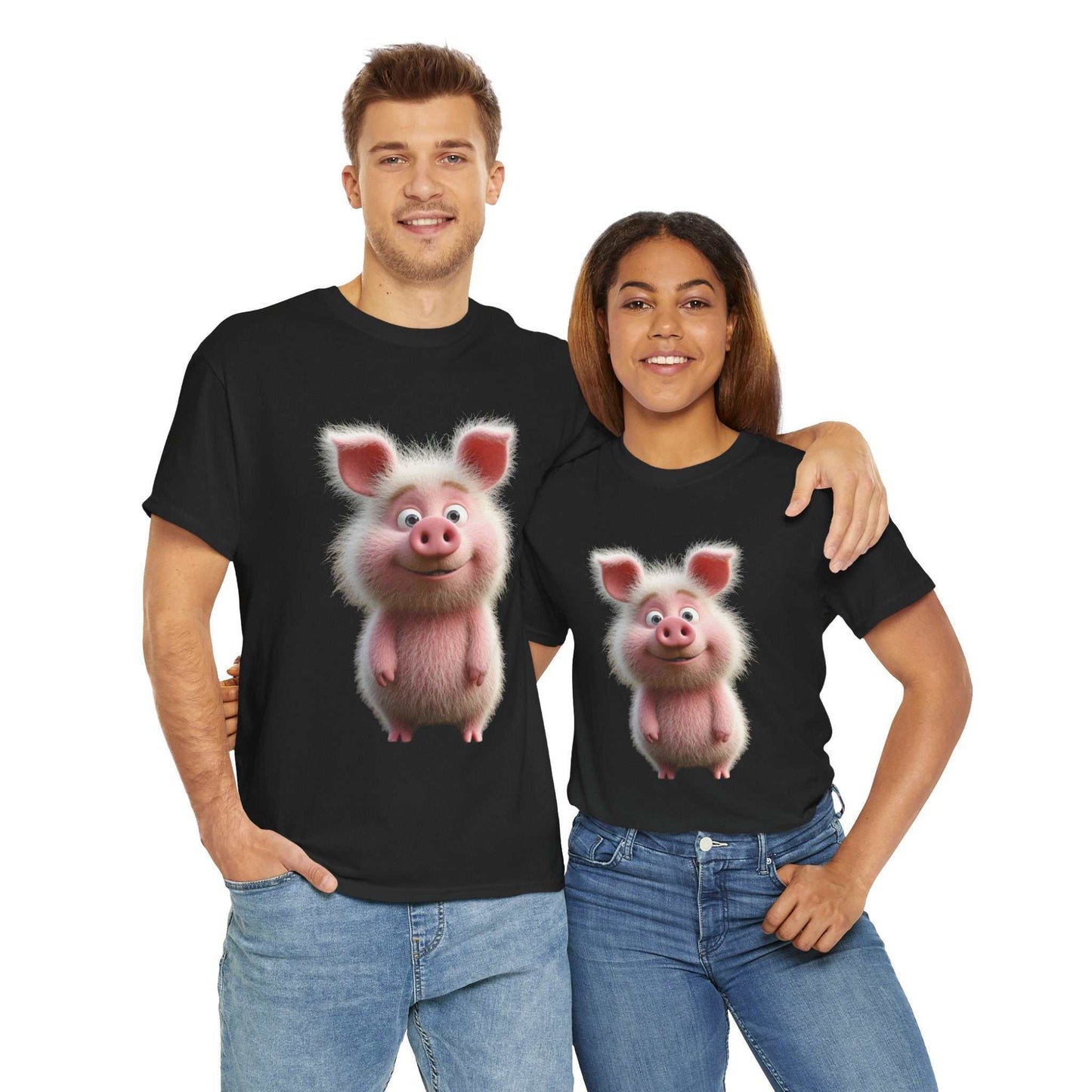 Cute pig t-shirt for animal lovers - Fun Gift for Animal Lovers, Casual Wear Pig