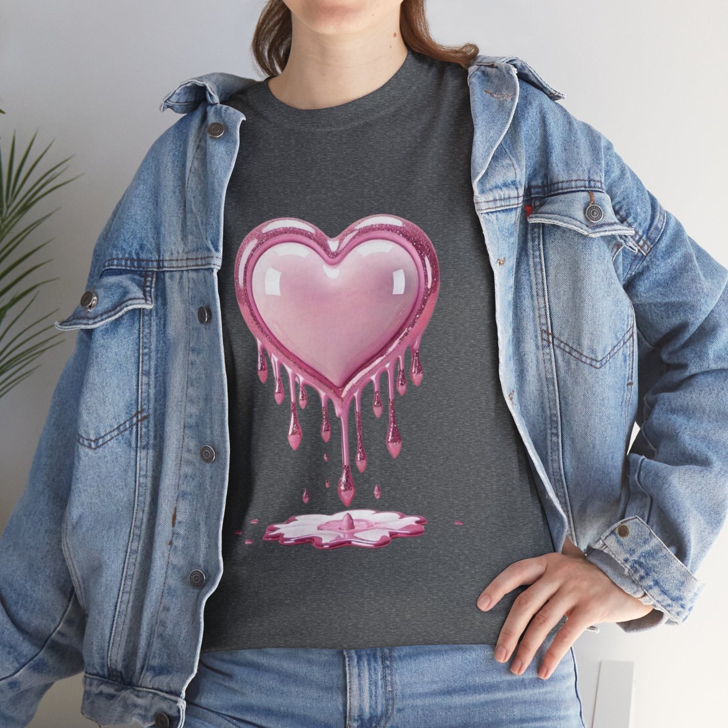 Drippy Heart Valentines Day T-shirt, My Heart Valentines Day Gift
