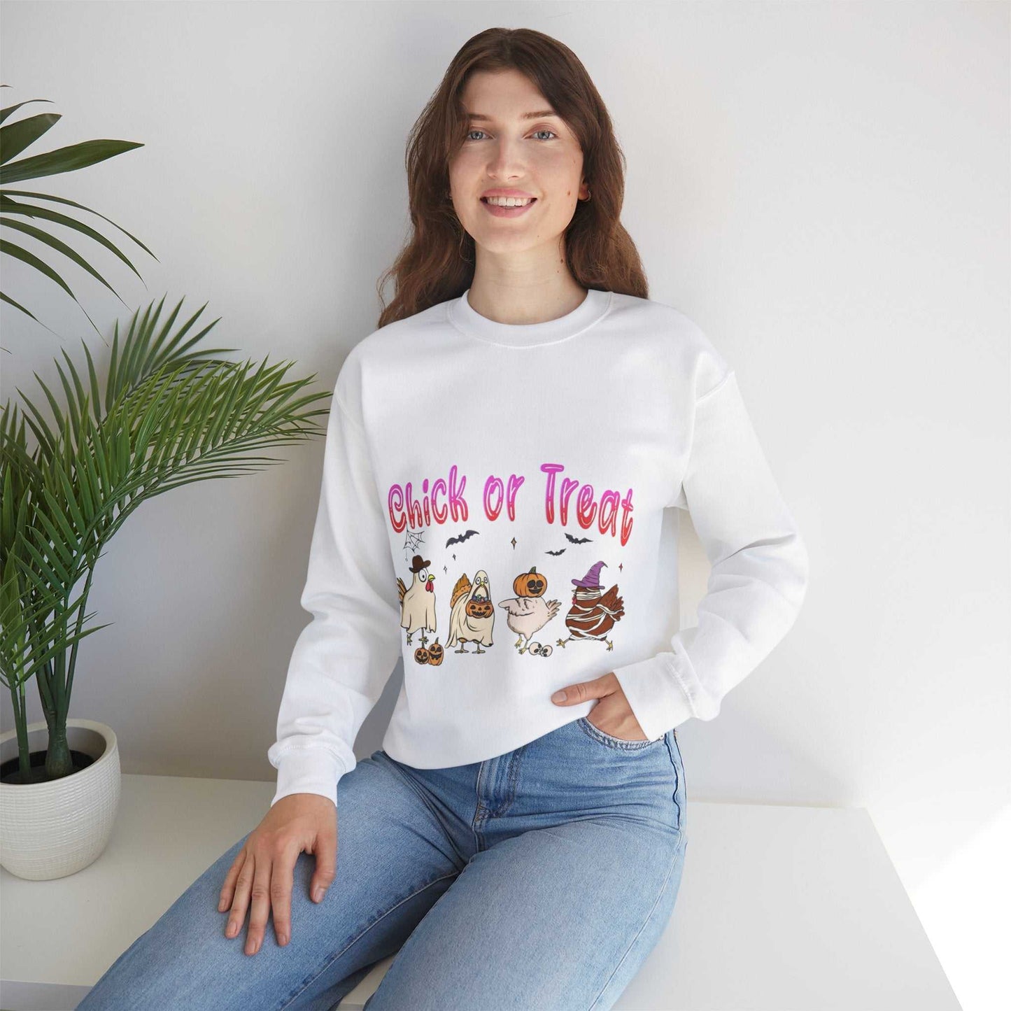 Halloween Chicken Sweatshirt, Chicken Lover Gift