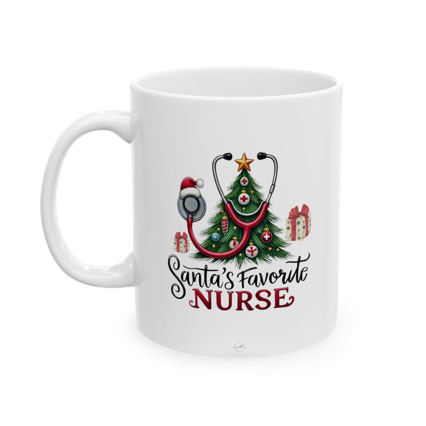 Santas Favorite Nurse Mug – Celebrates Christmas Gift for Nurses