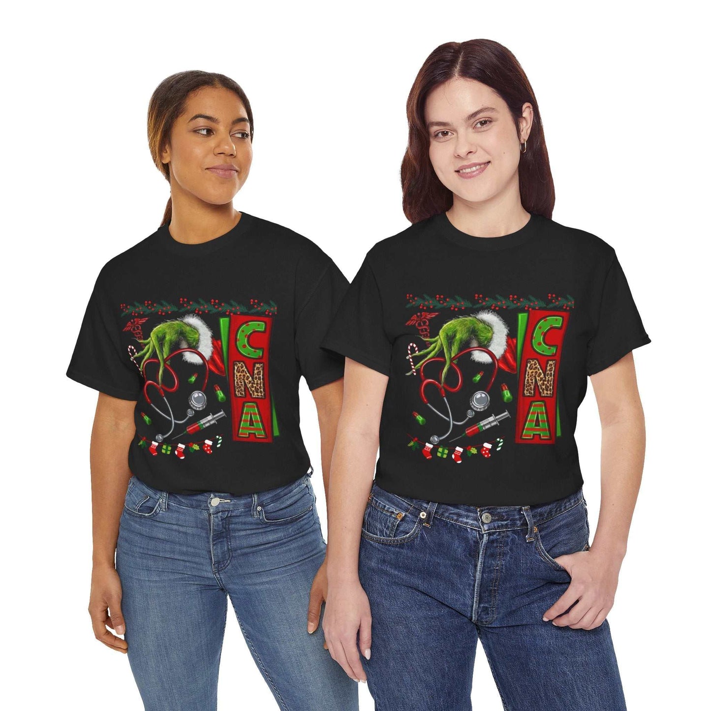 Nurse Stethoscope Christmas T-shirt, Grinch Stethoscope Gift