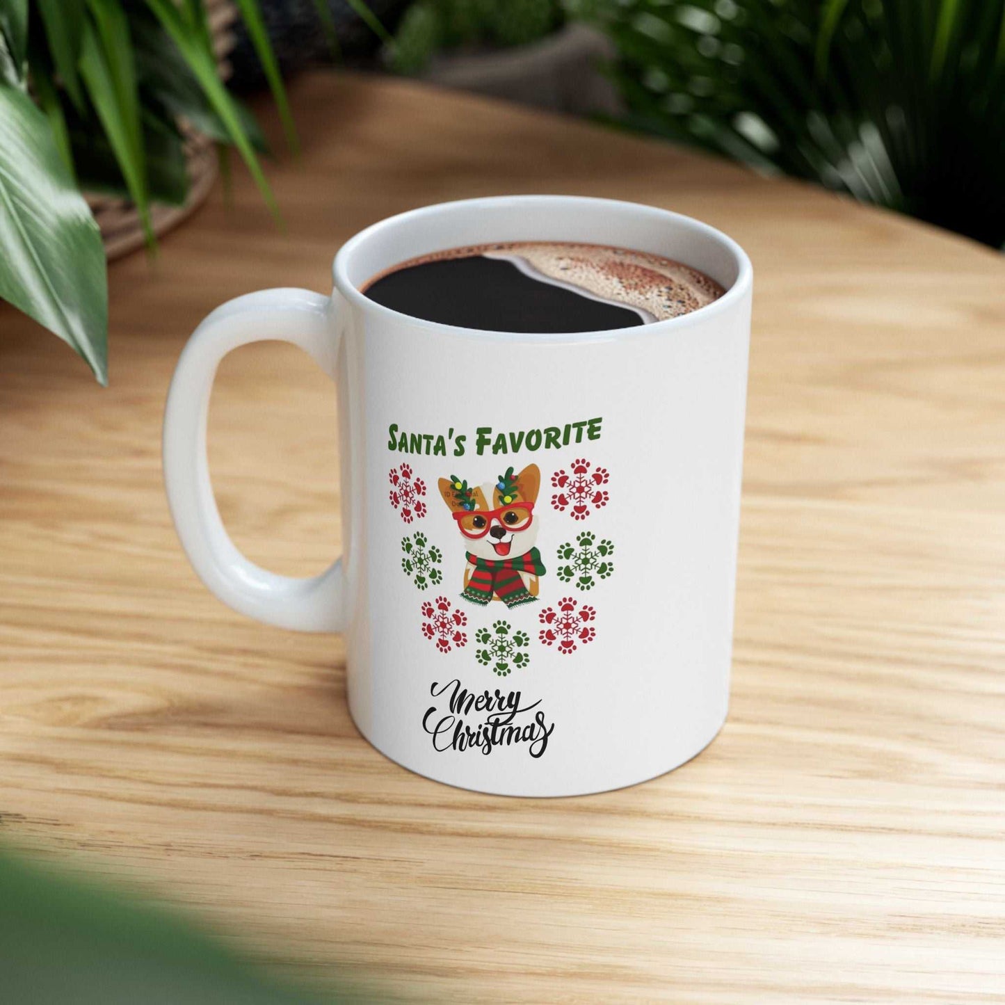 Santas Favorite Dog Mug, Christmas Dog Gift