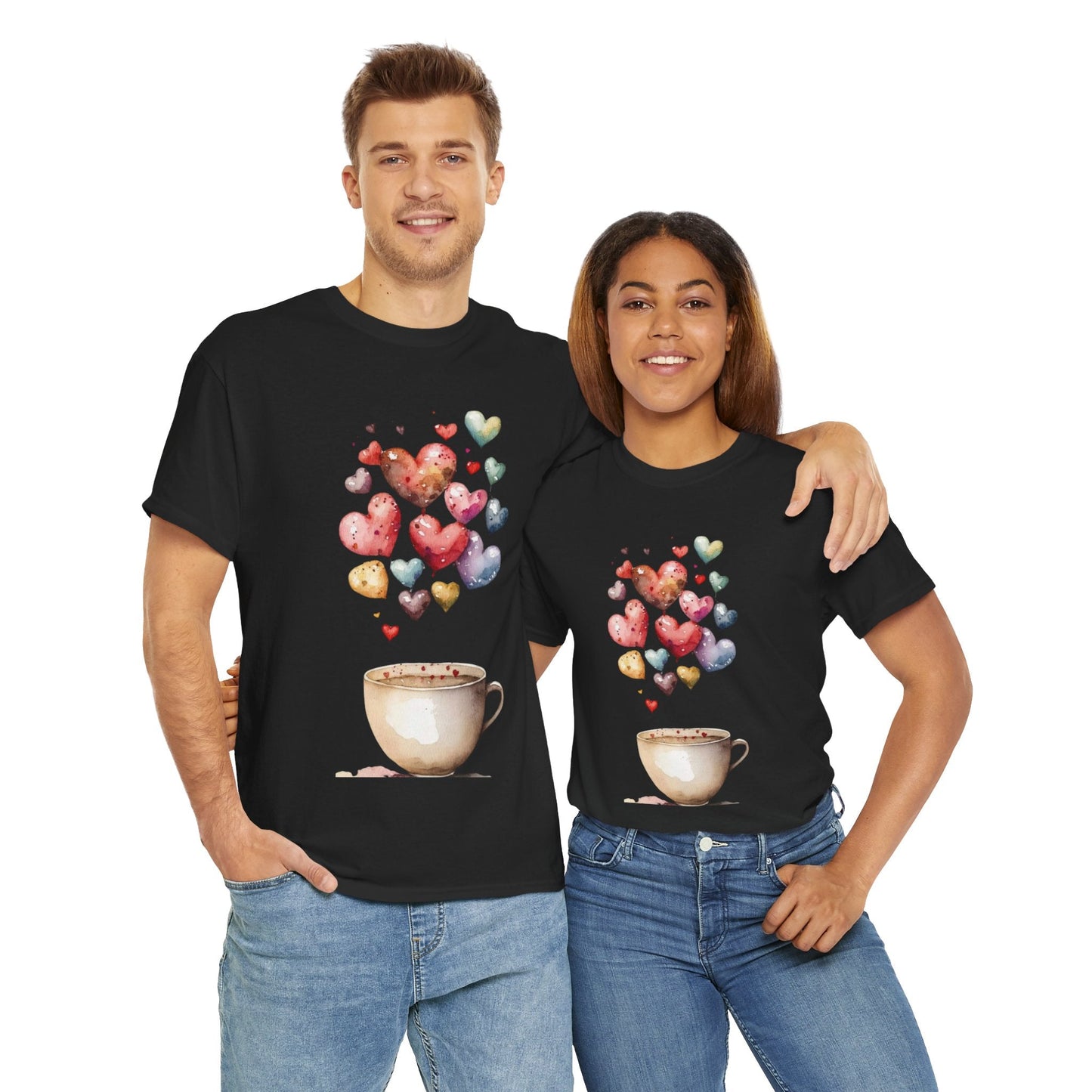Coffee Is My Valentine T-Shirt, Cup Coffee Hearts Lover Gift