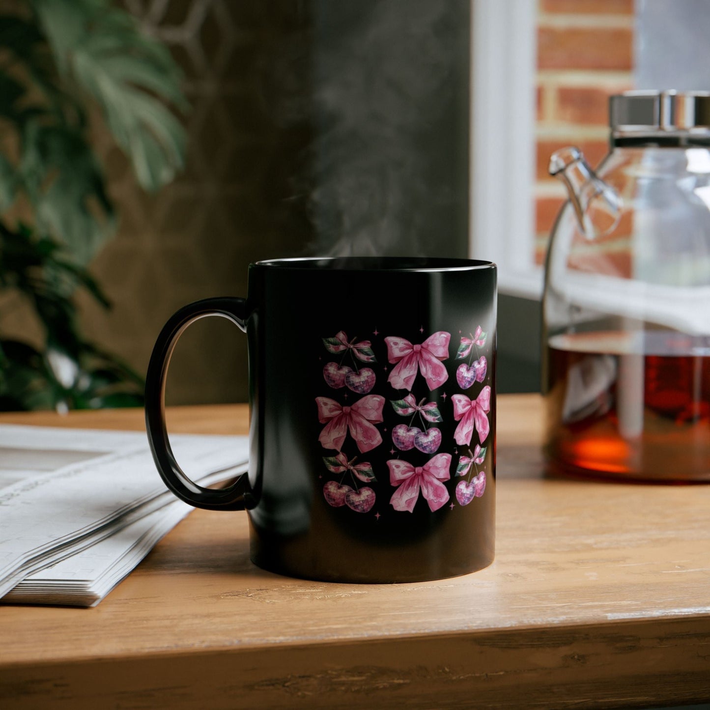 Disco Cherry Coquette Mugs, Pink Valentine Coquette Gift