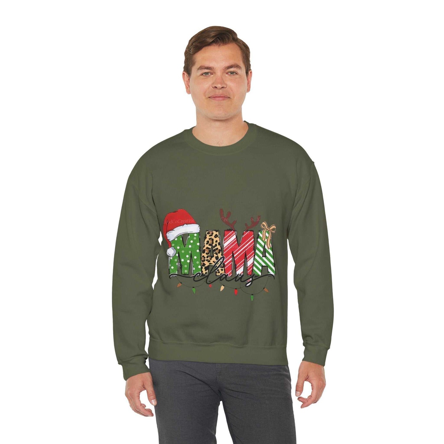 Mama Claus Sweatshirt, Family Christmas Gift, Merry Christmas Sweatshirt