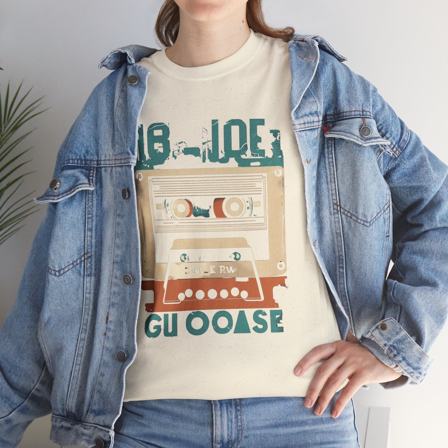 Retro Cassette Unisex Heavy Cotton Tee – Nostalgic Music Apparel