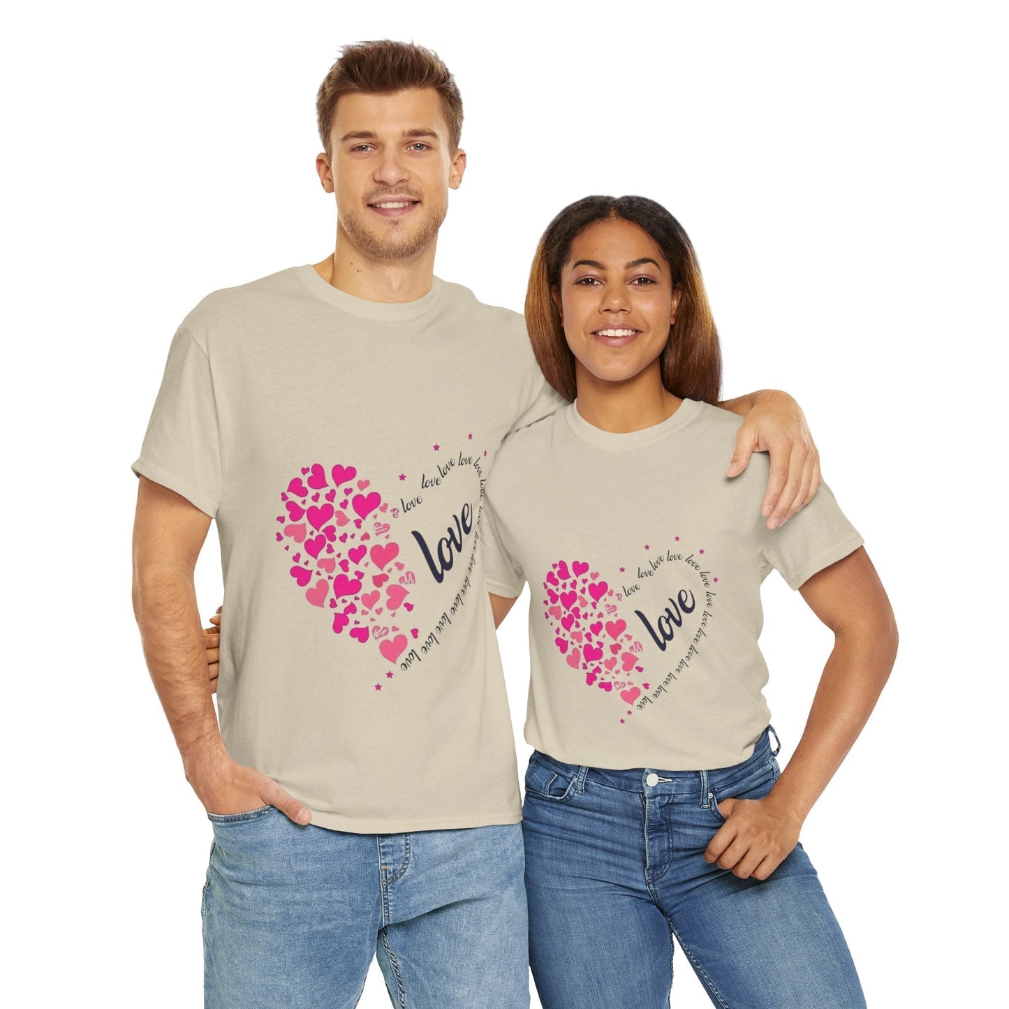 Valentines Day Hearts Love T-Shirt, Red Heart Love Gift