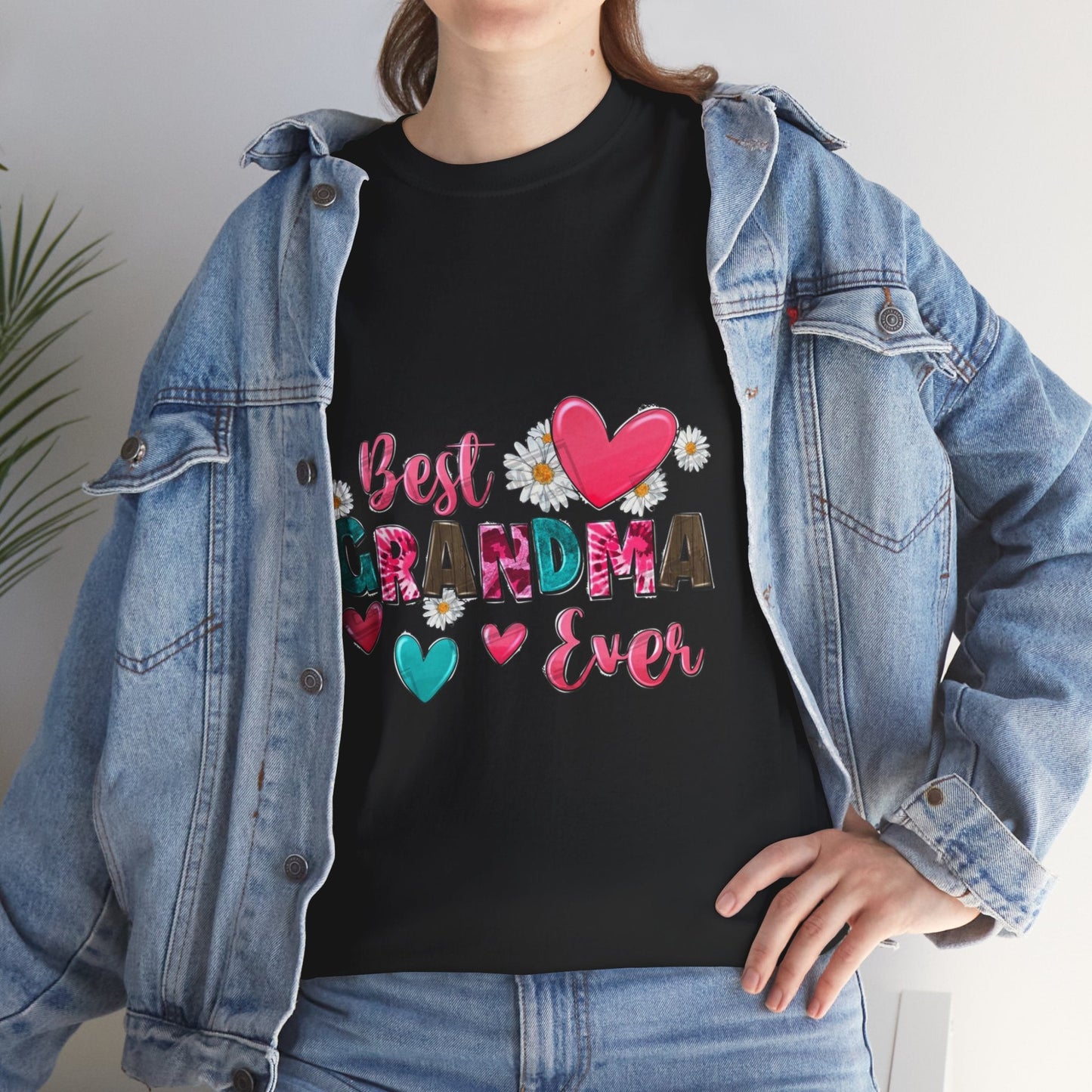 Best Grandma Ever Unisex Heavy Cotton Tee - Perfect Gift for Grandmothers