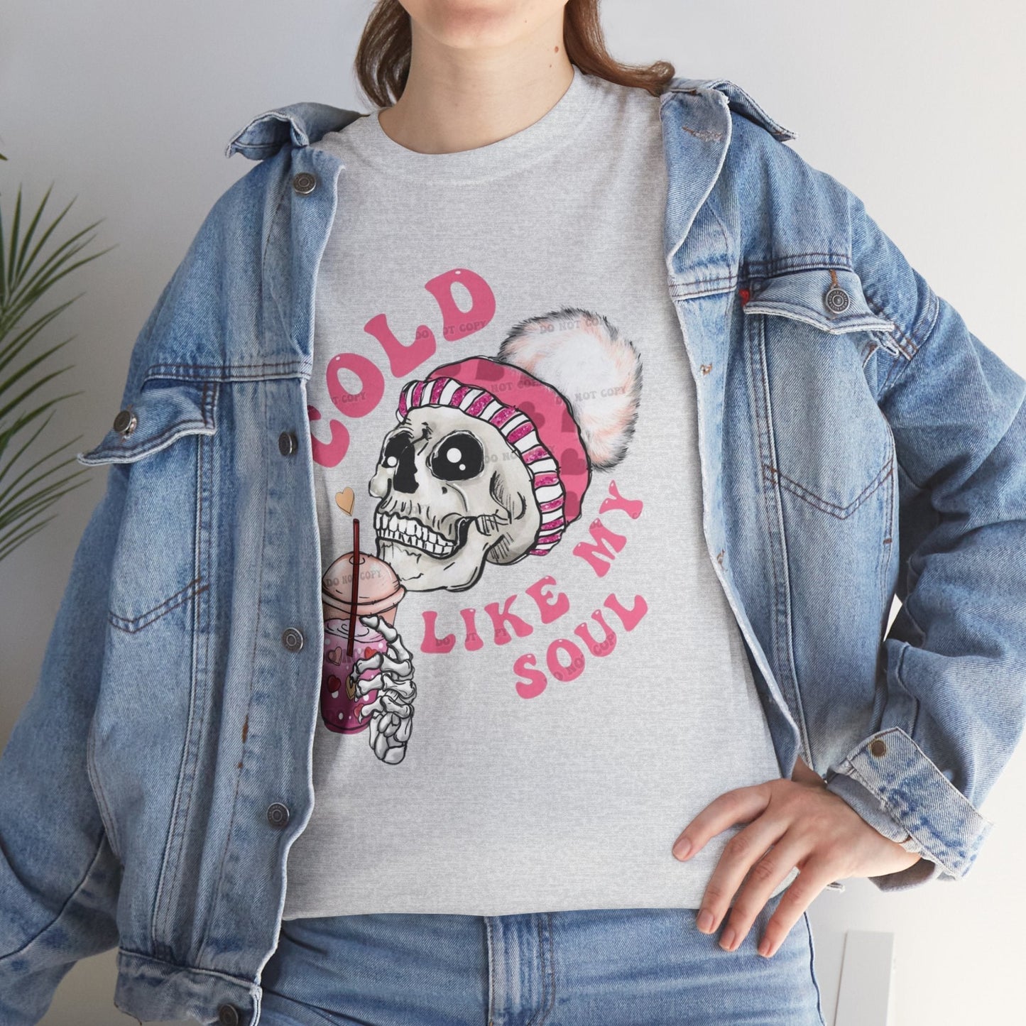 Cold Like My Soul T-Shirt, Skeleton Coffee Gift