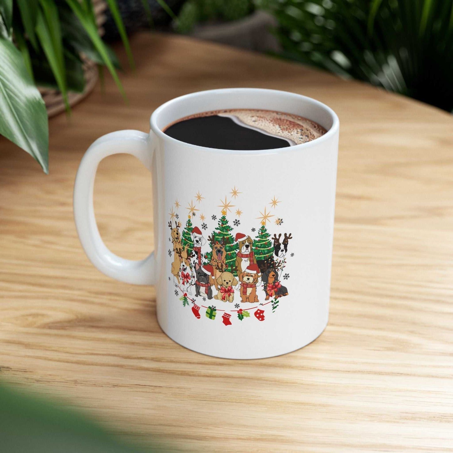 Christmas Dogs Mugs, Dog Mugs Gift