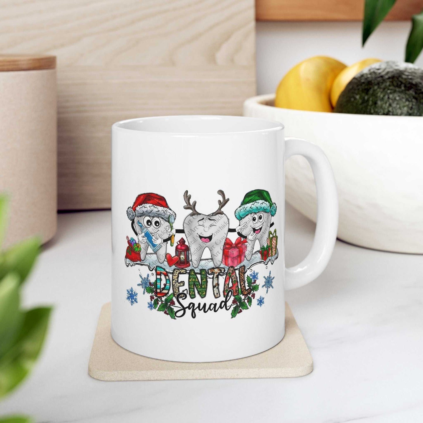 Christmas Dental Squad Mugs, Christmas Dentist Gift