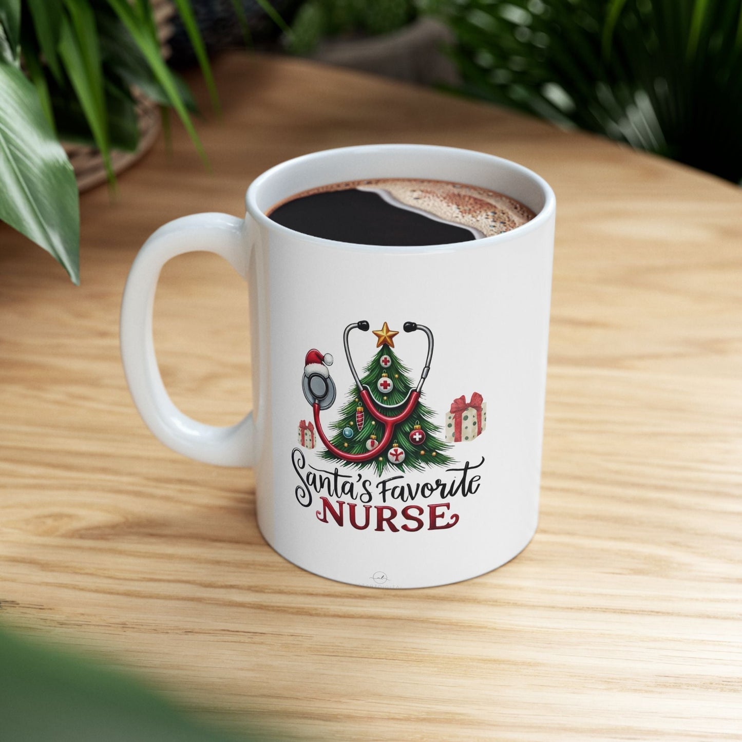 Santas Favorite Nurse Mug – Celebrates Christmas Gift for Nurses