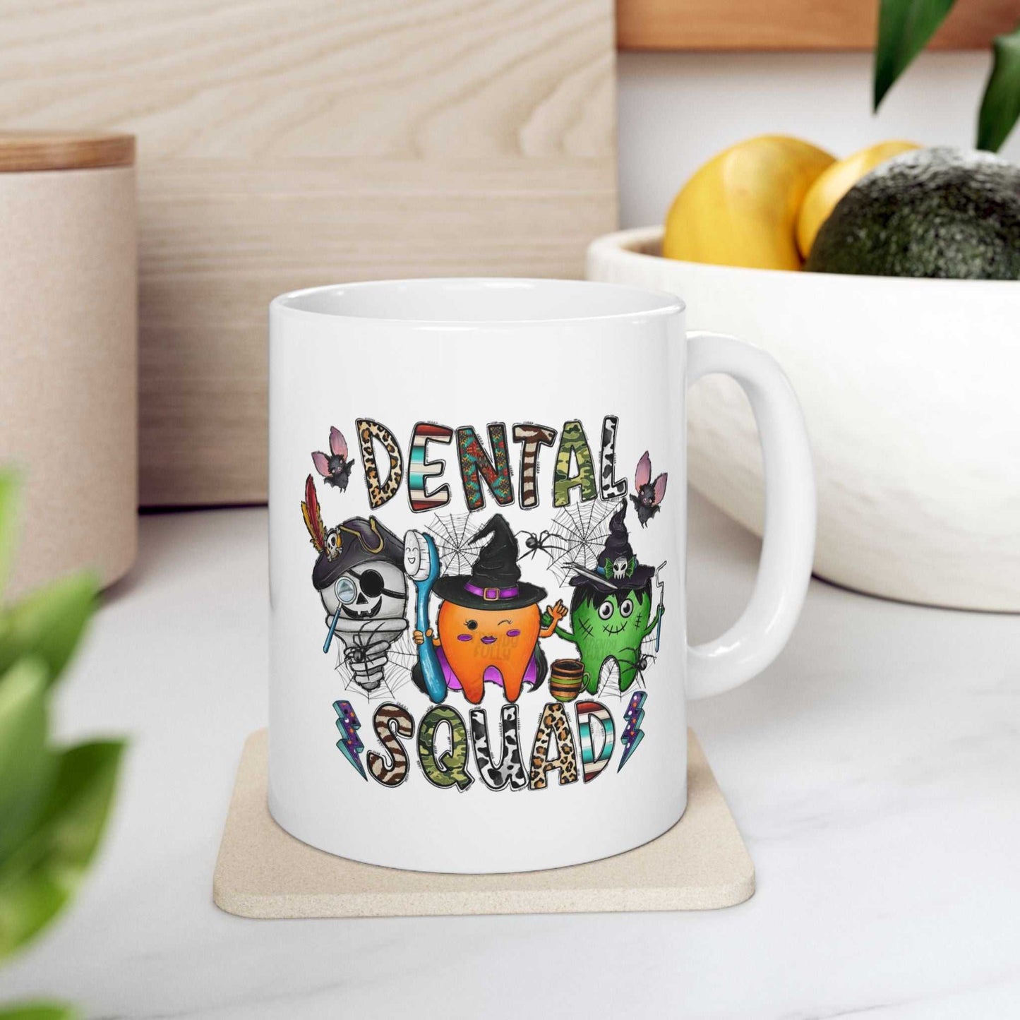 Dental Halloween Mugs, Dental Office Halloween Gift
