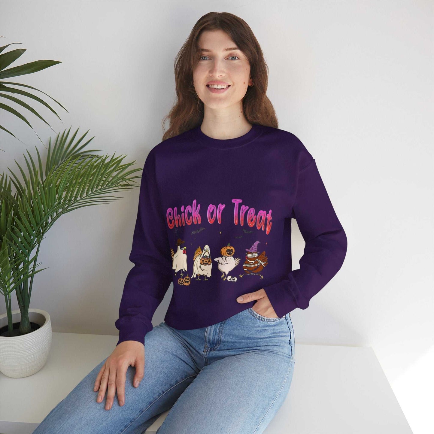 Halloween Chicken Sweatshirt, Chicken Lover Gift