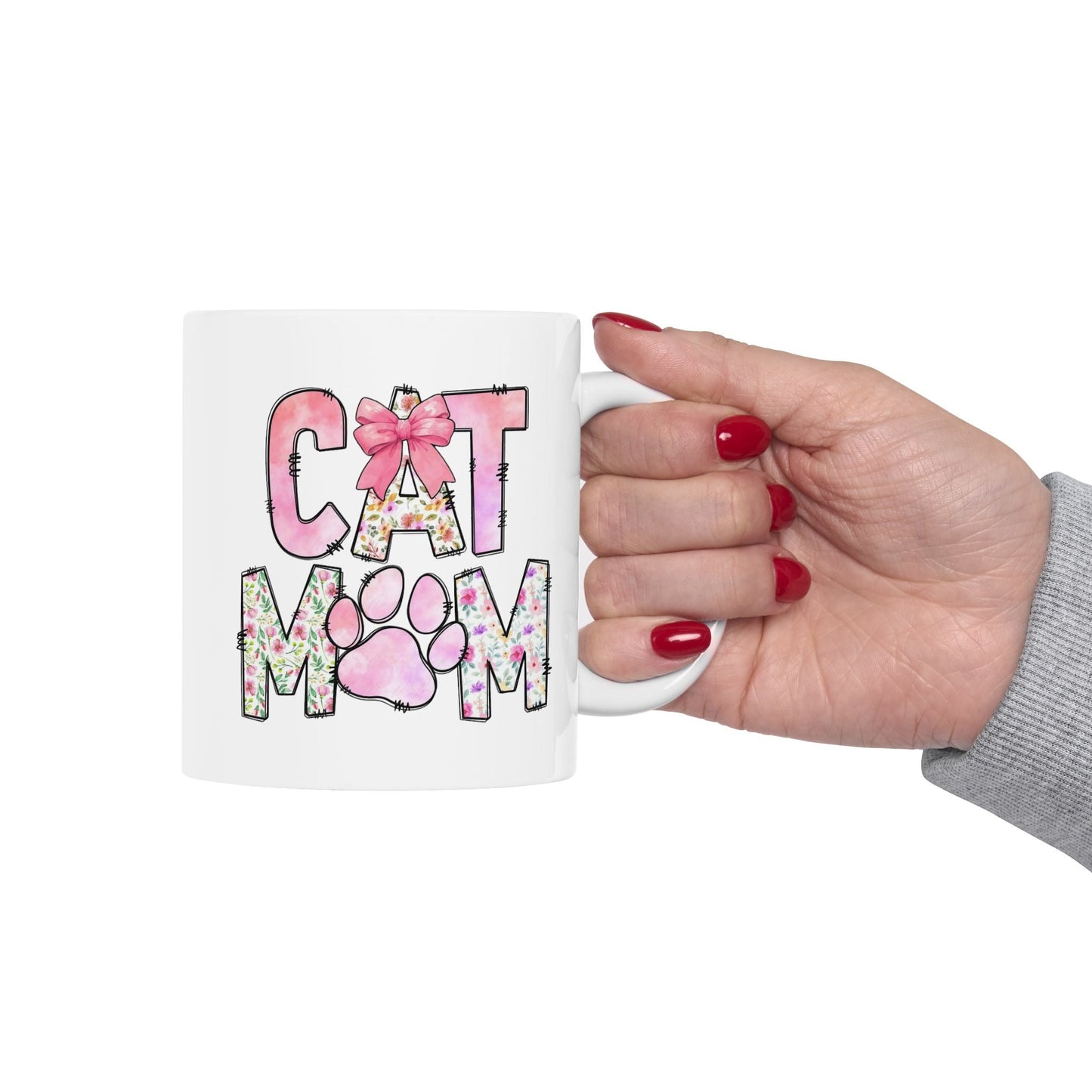 Floral Mom Ceramic Mug - Perfect for Mother's Day