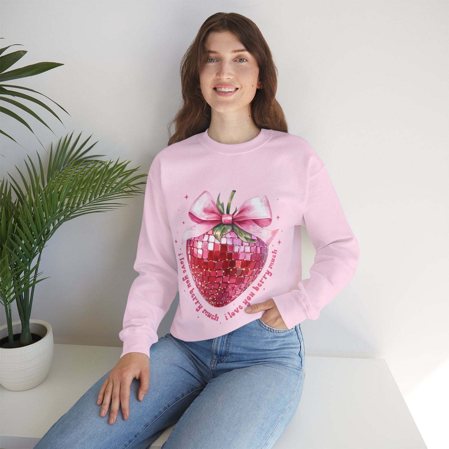 I Love You Berry Much Sweatshirt, Love Valentines Heart Gift