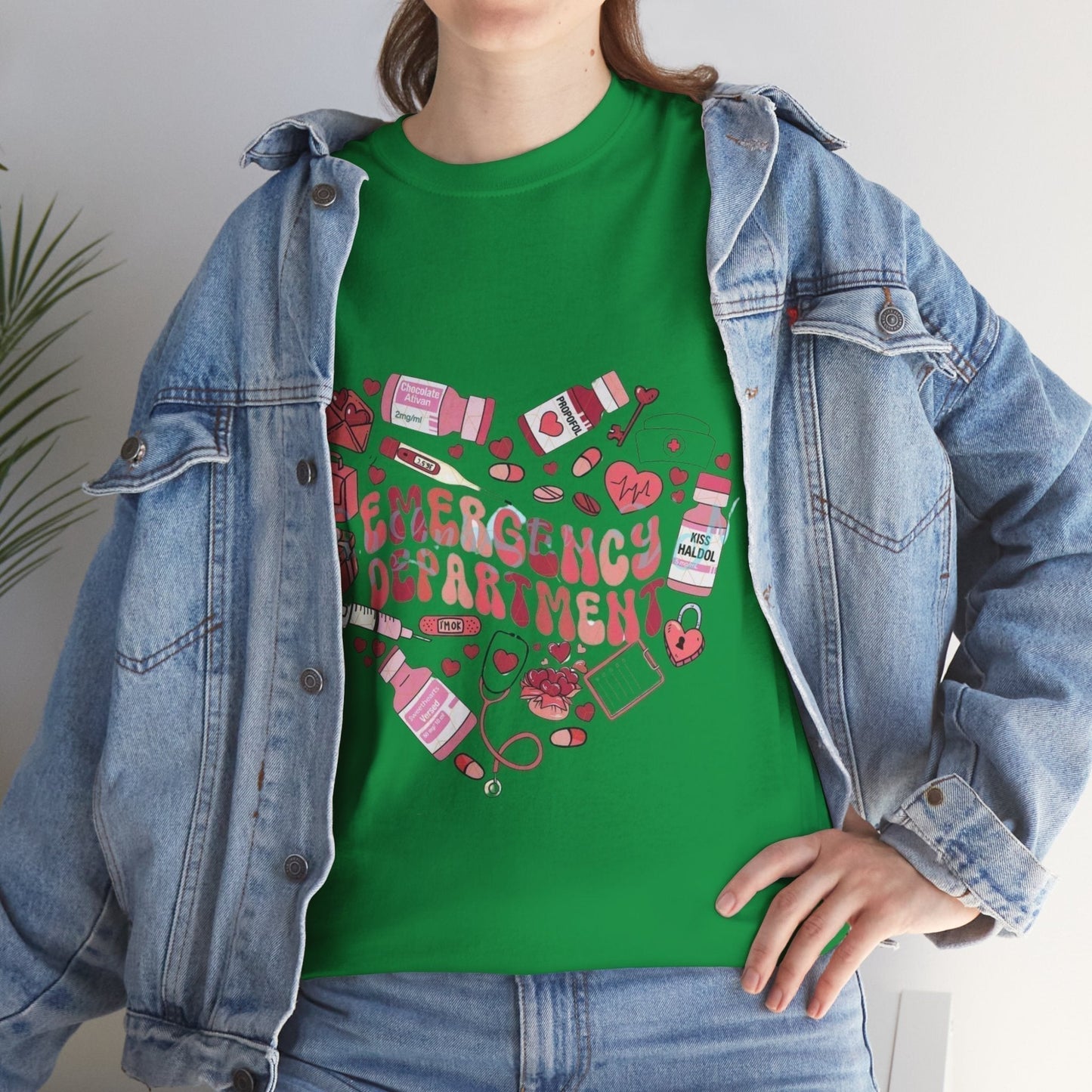 Emergency Department Nurse Valentine T-Shirt , Valentines Day Nursing Gifts