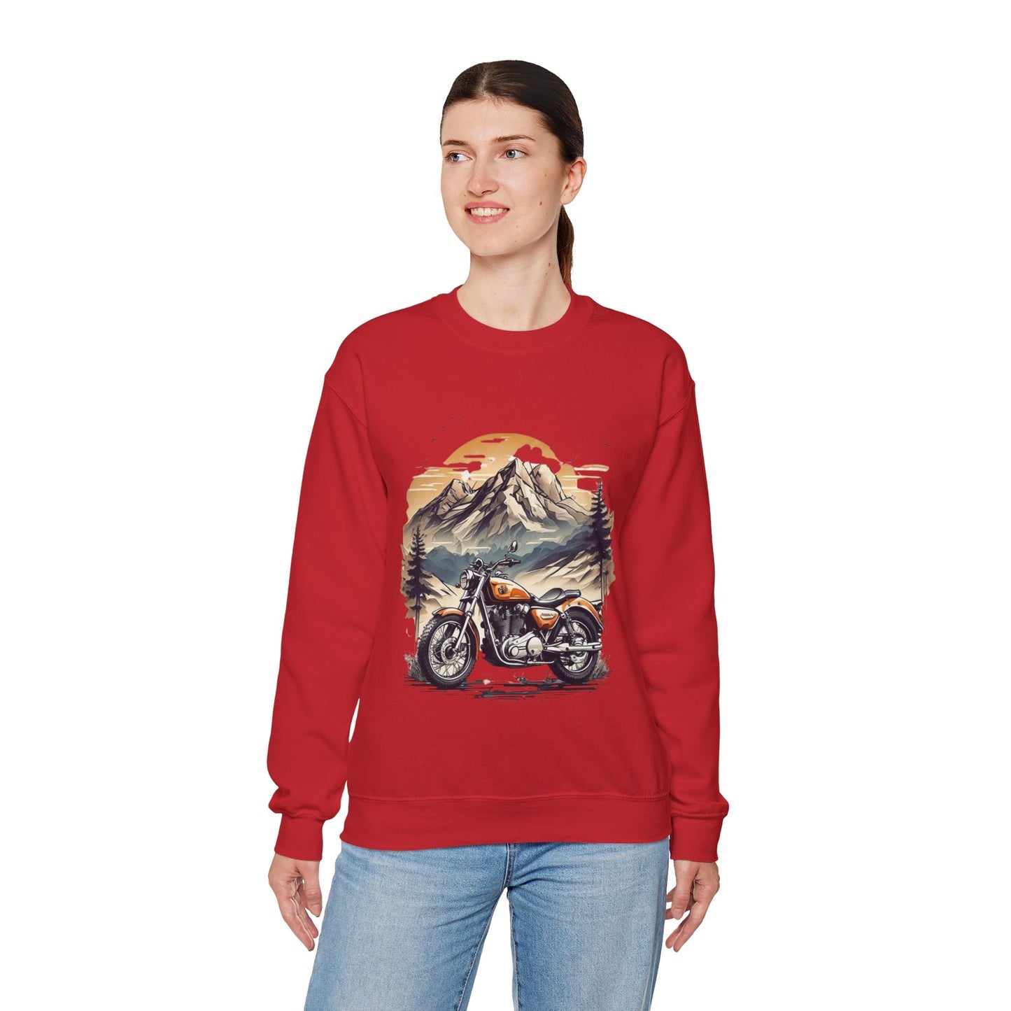 Adventure Awaits Motorcycle Sweatshirt, Retro Vintage Gift