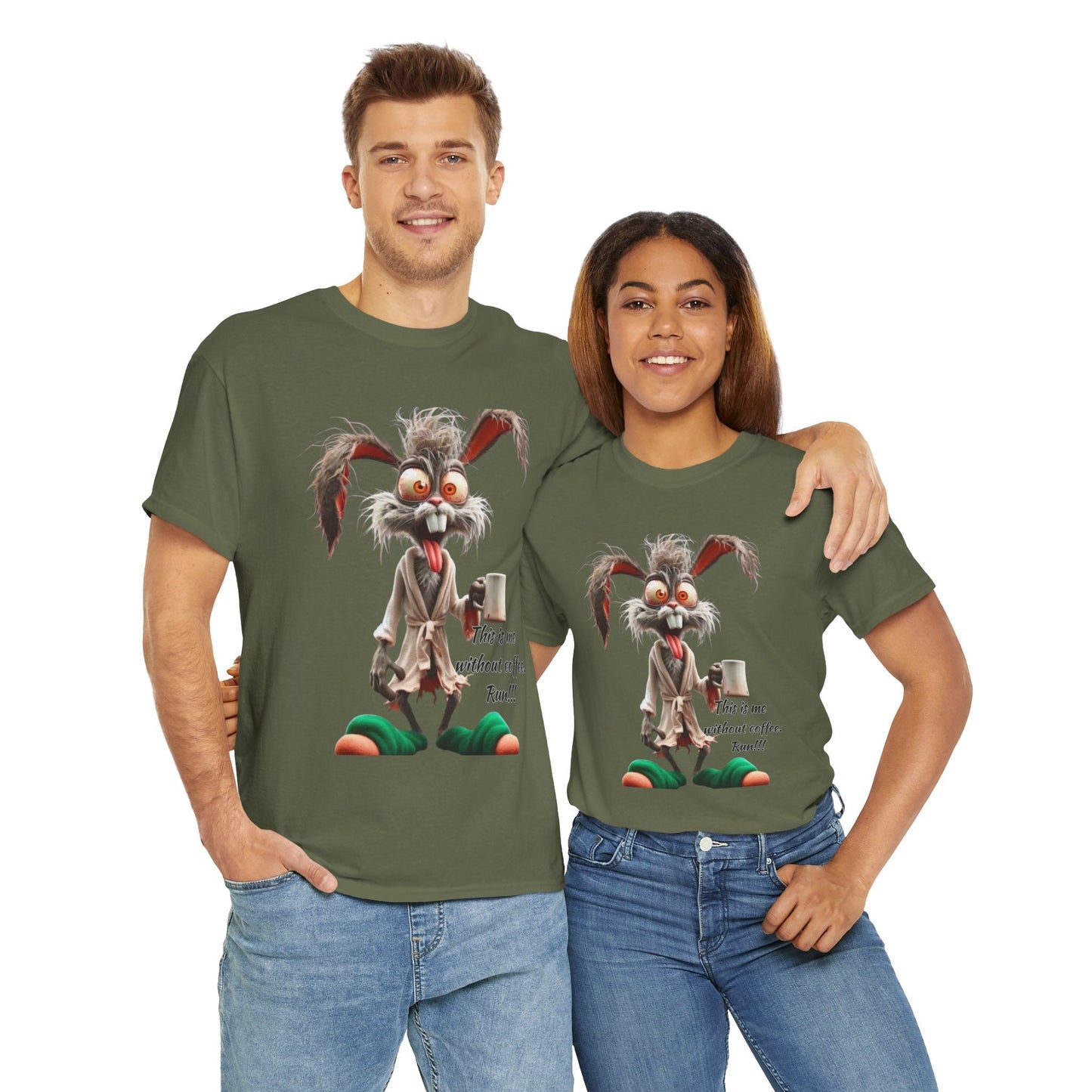 Funny Coffee Lover Tee - Unisex Heavy Cotton Shirt, Perfect Gift for Caffeine Addicts