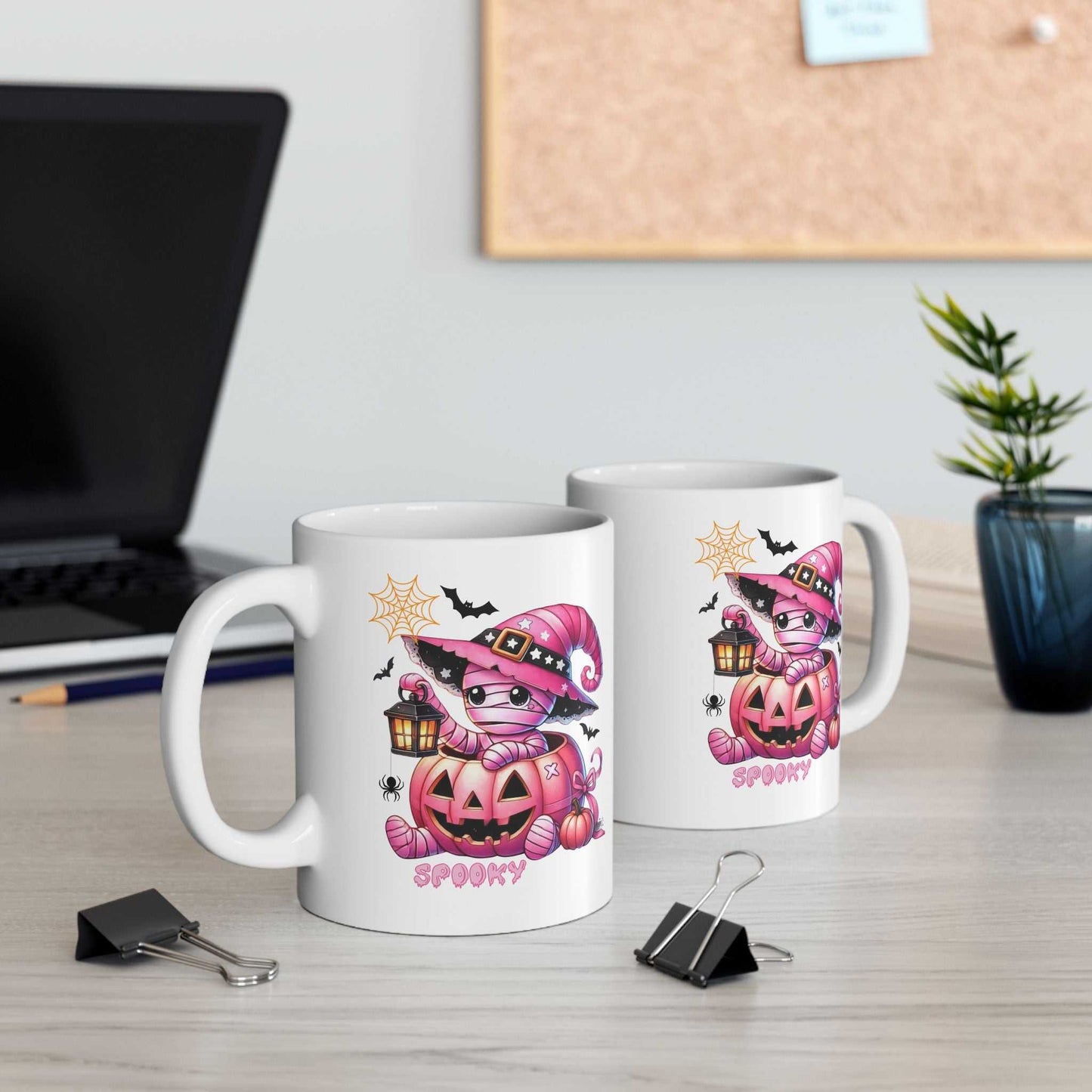 Funny Kids Halloween Mugs, Spooky Season Gift, Custom Ceramic Mug