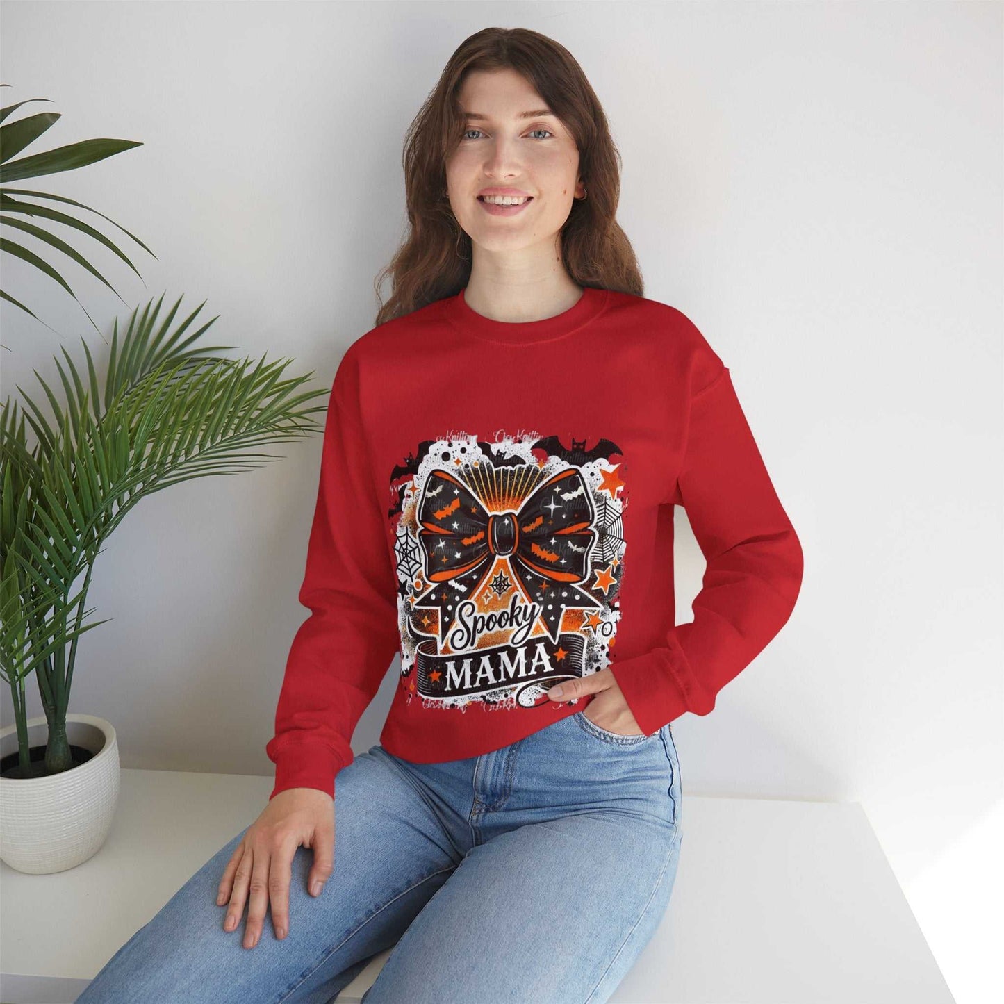 Spooky Mama Sweatshirt, Coquette Halloween Gift, Retro Halloween