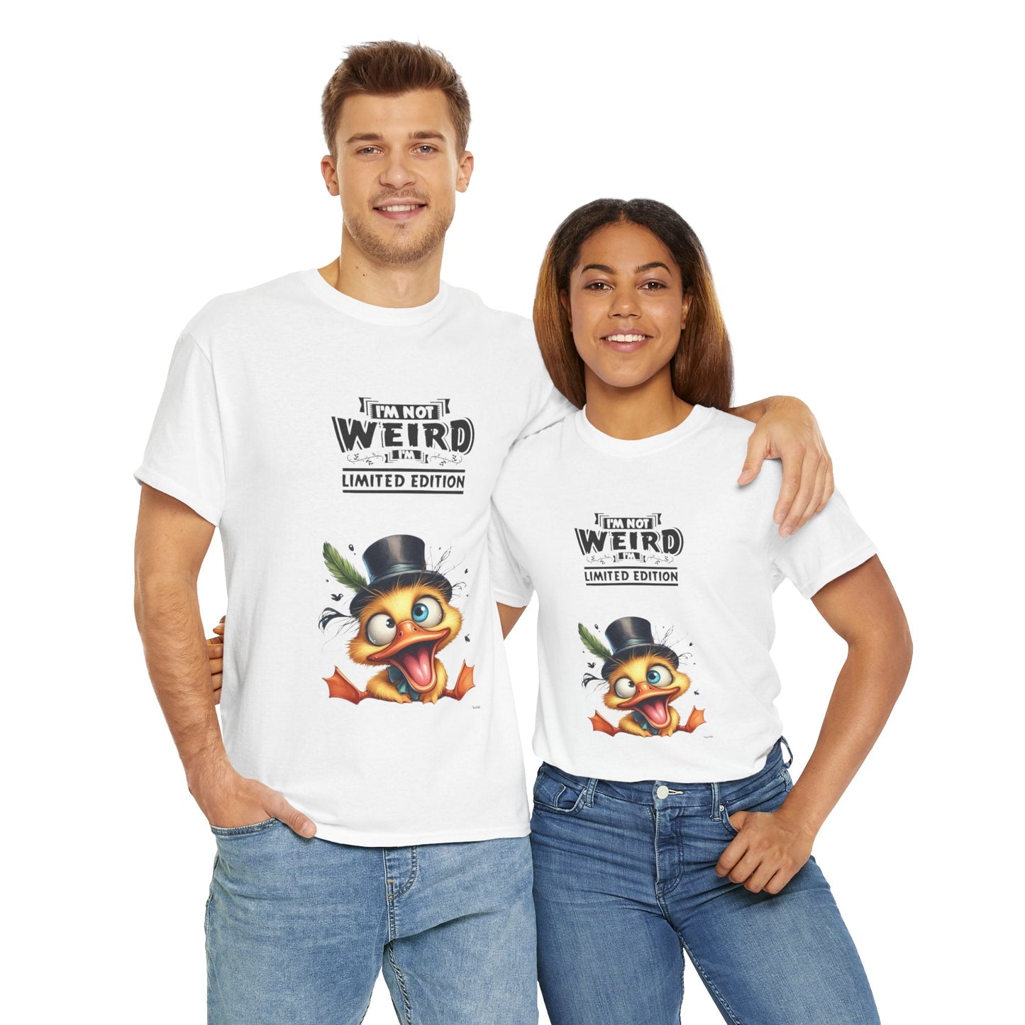 Limited Edition Unisex Heavy Cotton Tee - "I'm Not Weird" Graphic Tee