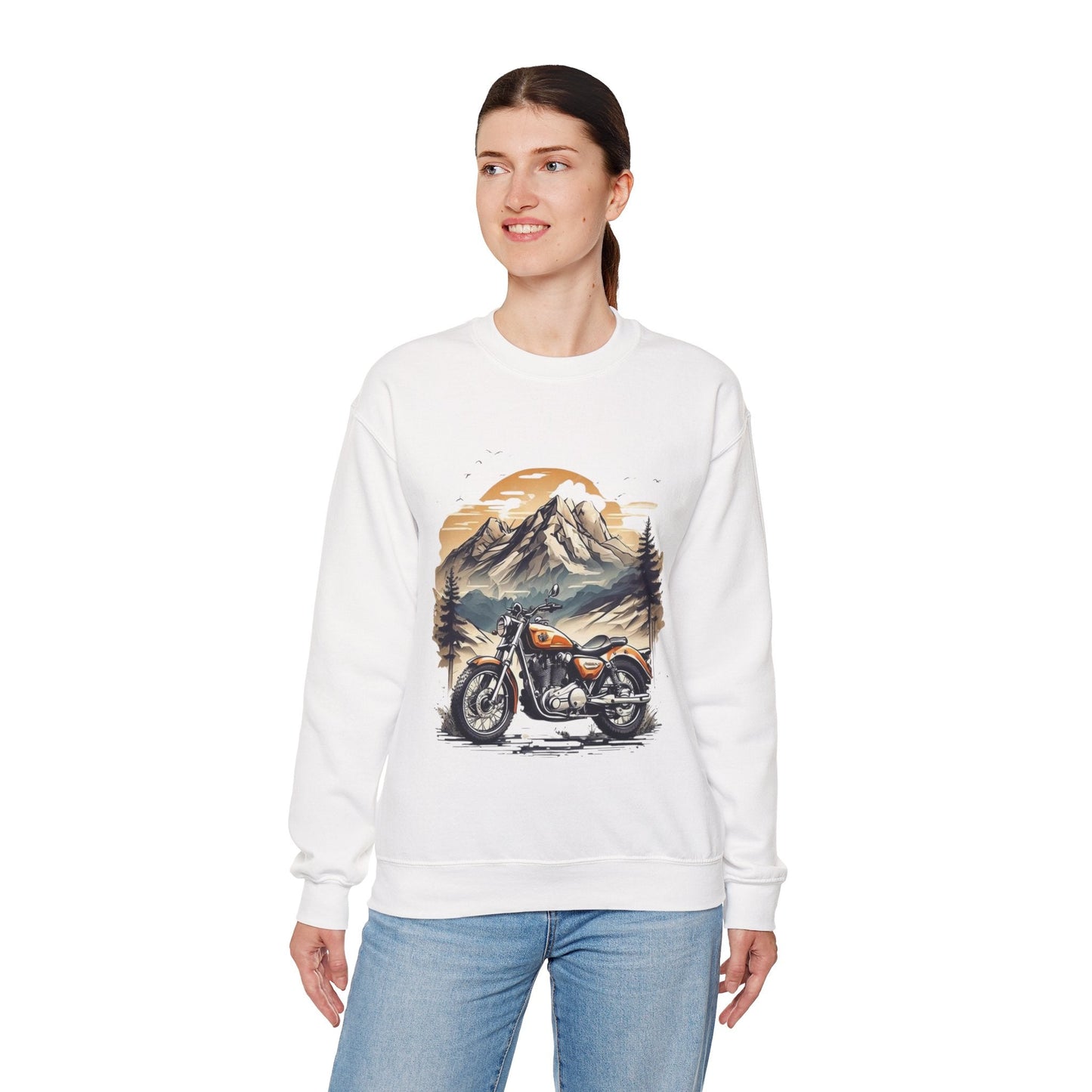 Adventure Awaits Motorcycle Sweatshirt, Retro Vintage Gift
