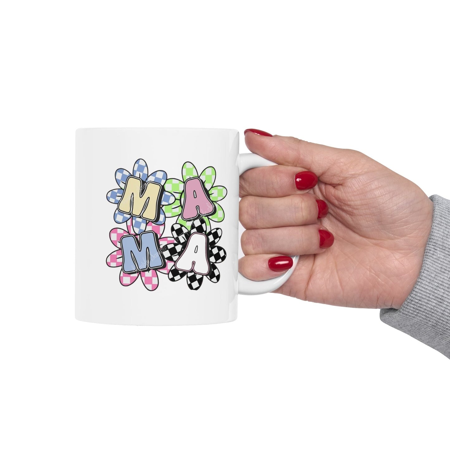 Colorful Flower Mug for Mama – Ceramic Gift She’ll Love