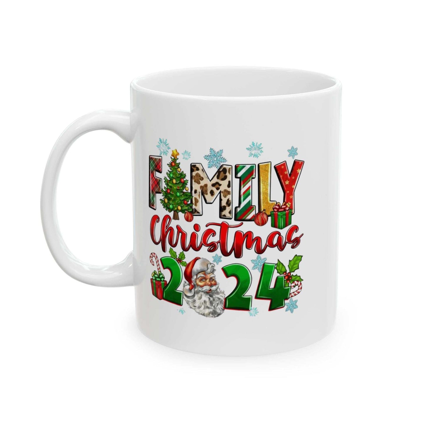 Family Christmas 2024 Mugs, Santa Claus Family Gift