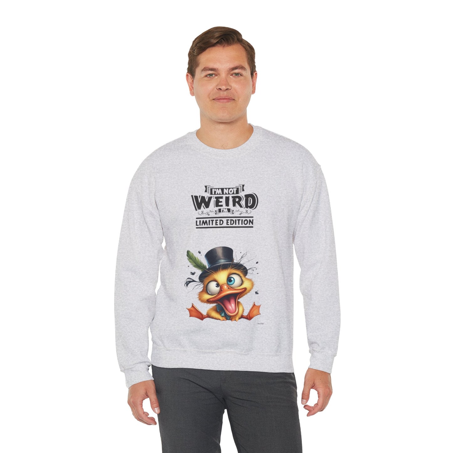 Limited Edition 'I'm Not Weird' Crewneck Sweatshirt - Unisex Heavy Blend