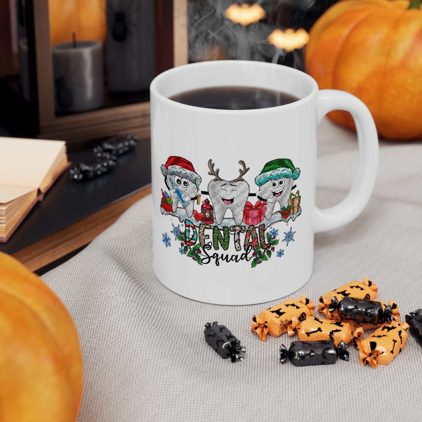 Christmas Dental Squad Mugs, Christmas Dentist Gift