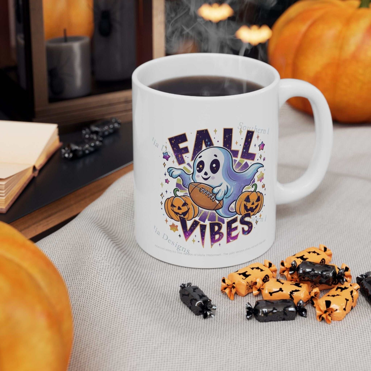 Fall Vibes Mugs – Cozy & Cute Thanksgiving Gift for Autumn Lovers