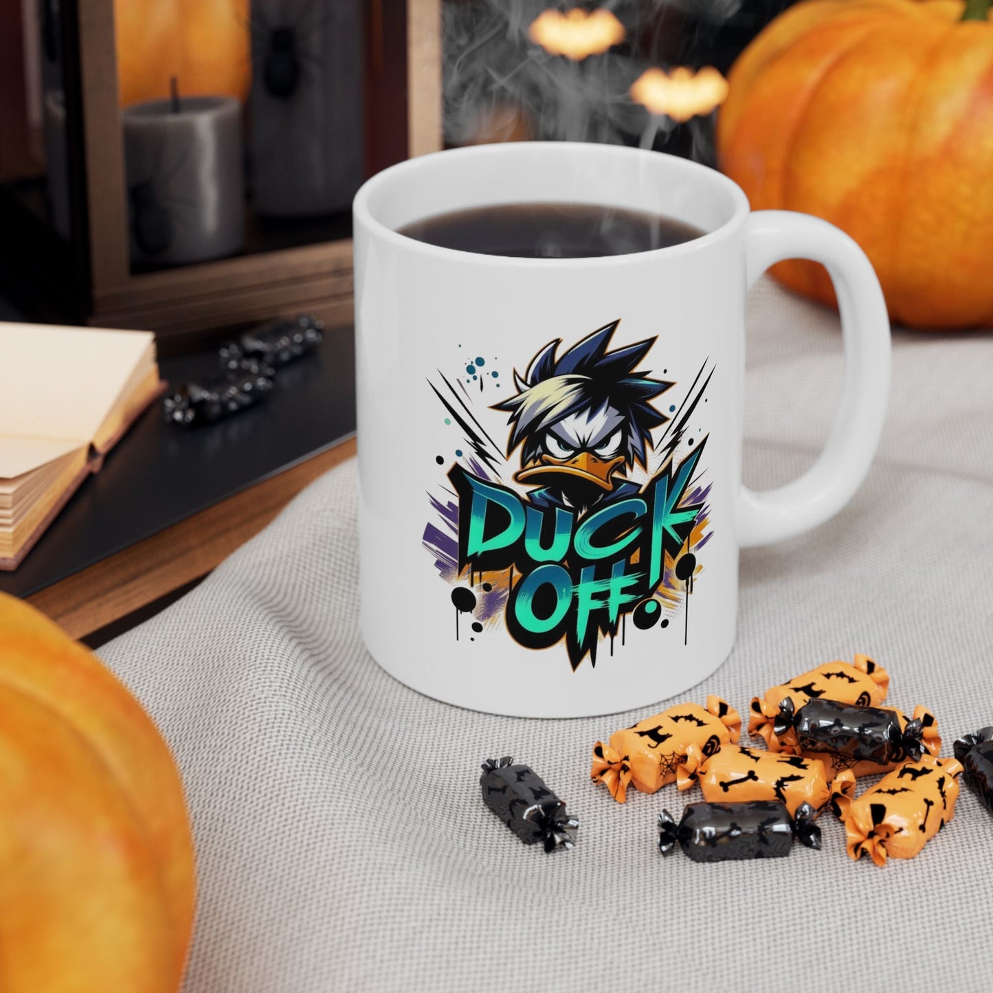 Colorful Duck Mug - Fun Ceramic Coffee Cup for Parties and Gifts