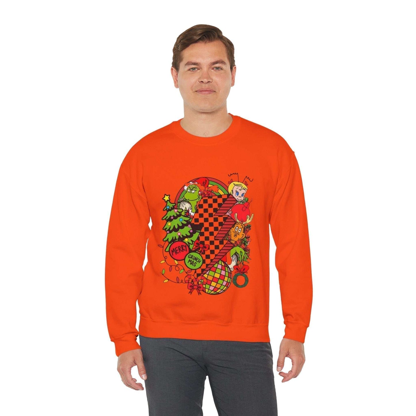 Merry Grinchmas Sweatshirt, Disco Christmas Gift