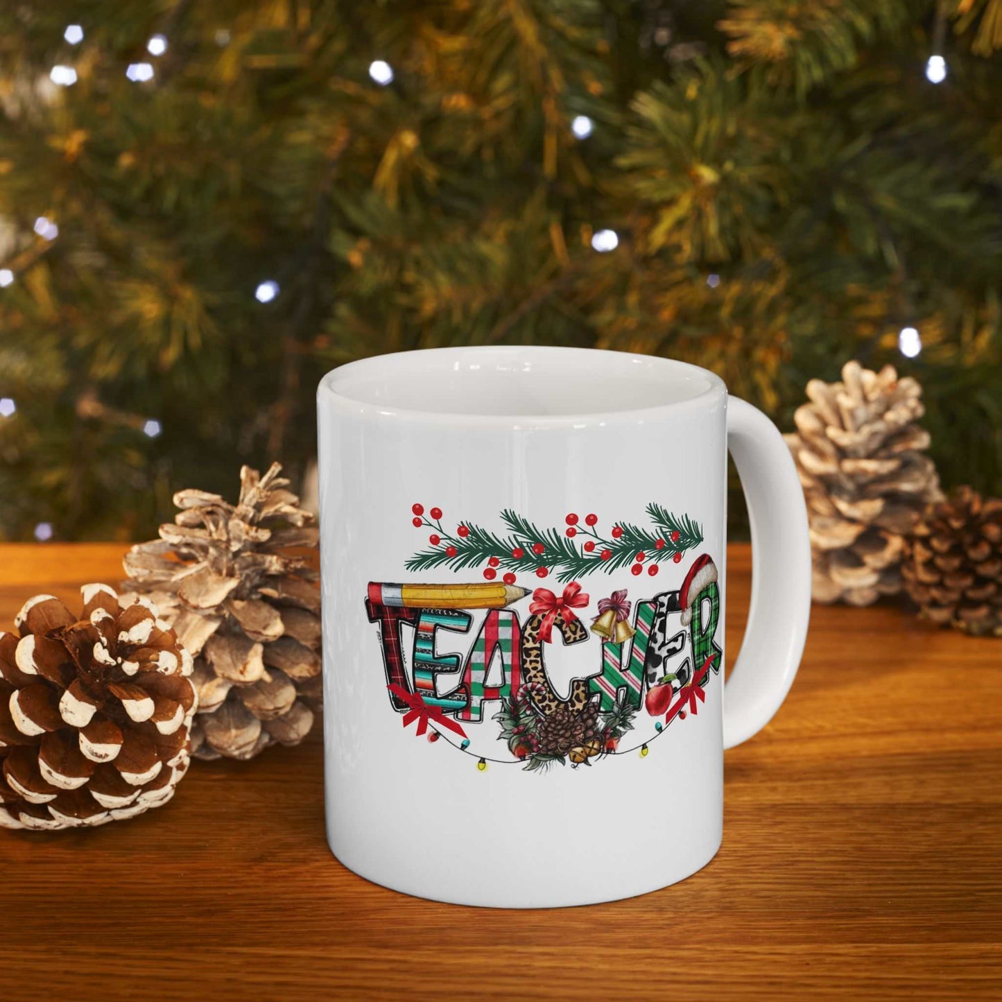 Teacher Christmas Mugs, Christmas Gift For Teacher