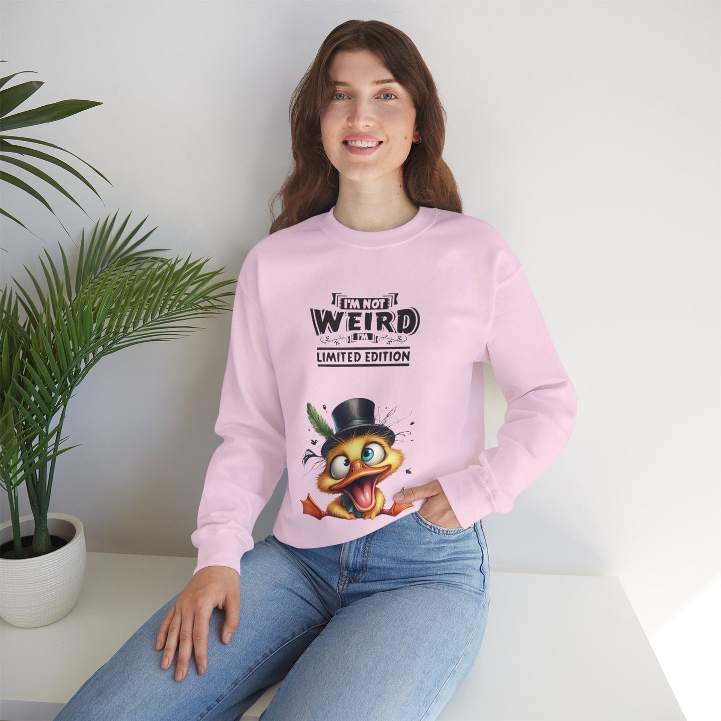 Limited Edition 'I'm Not Weird' Crewneck Sweatshirt - Unisex Heavy Blend